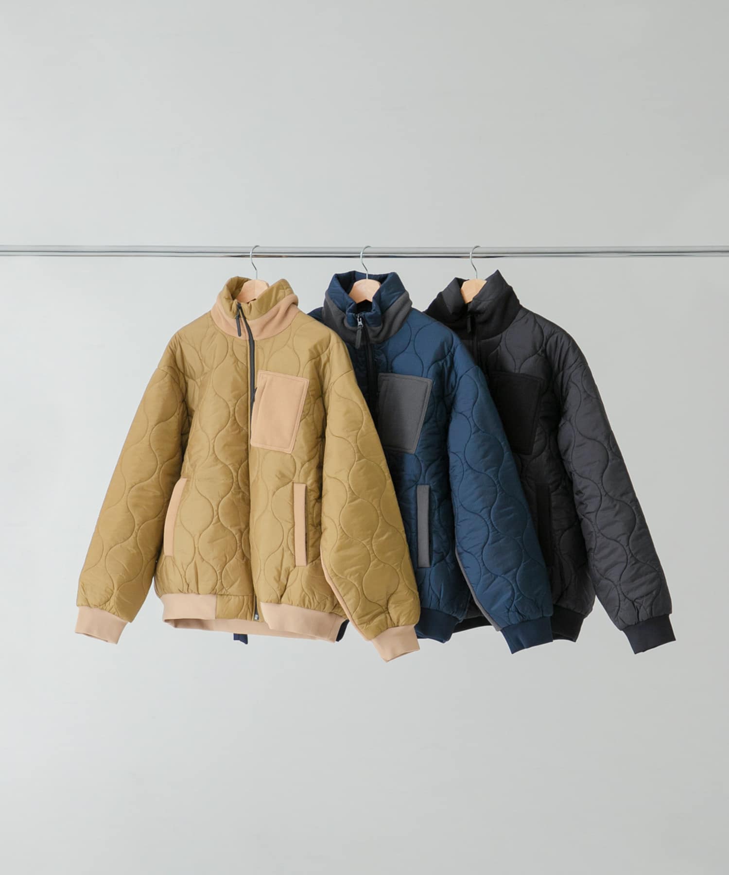 SFC　QUILTED PUFF JACKET KHA/BEG L