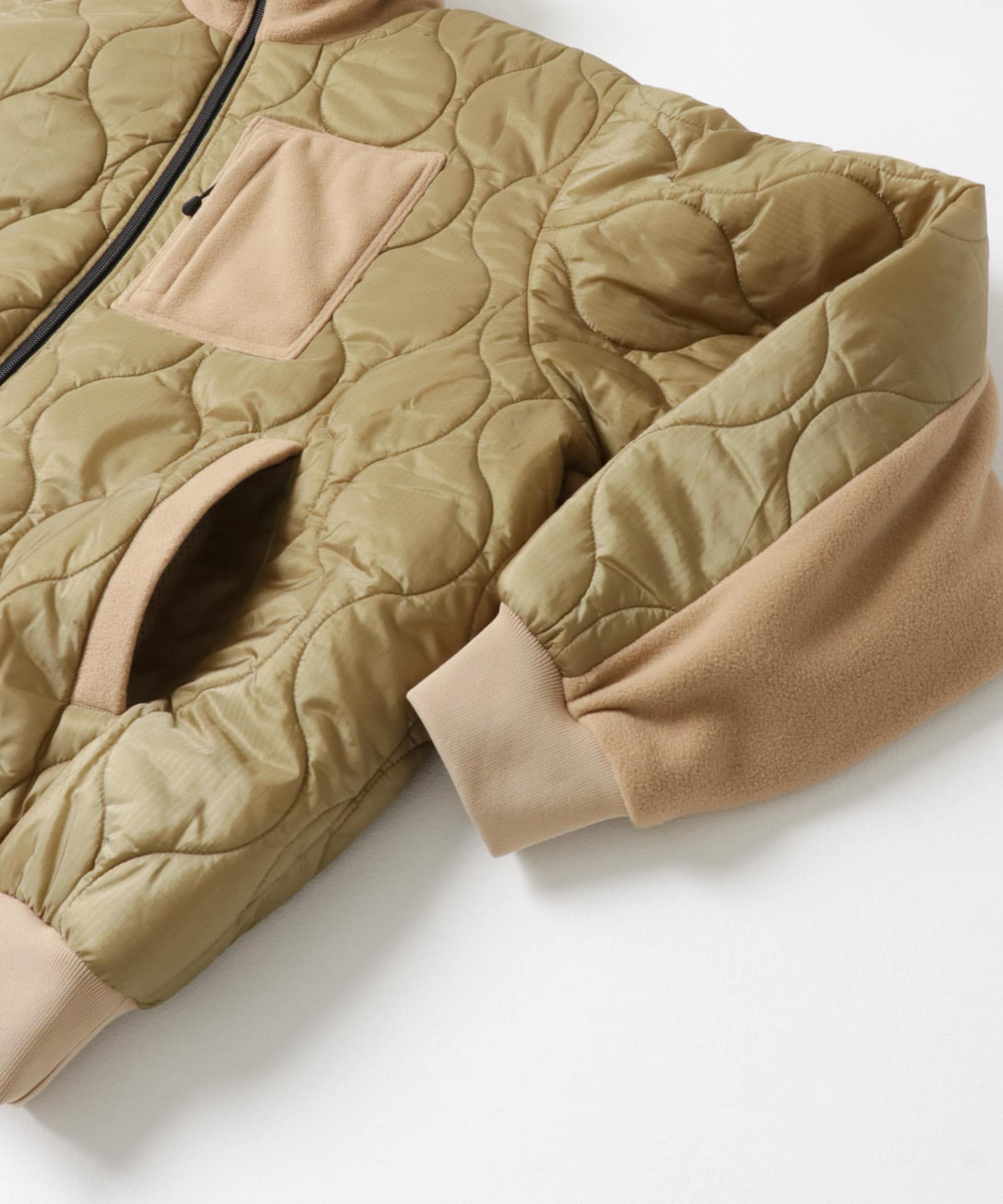 SFC　QUILTED PUFF JACKET KHA/BEG L