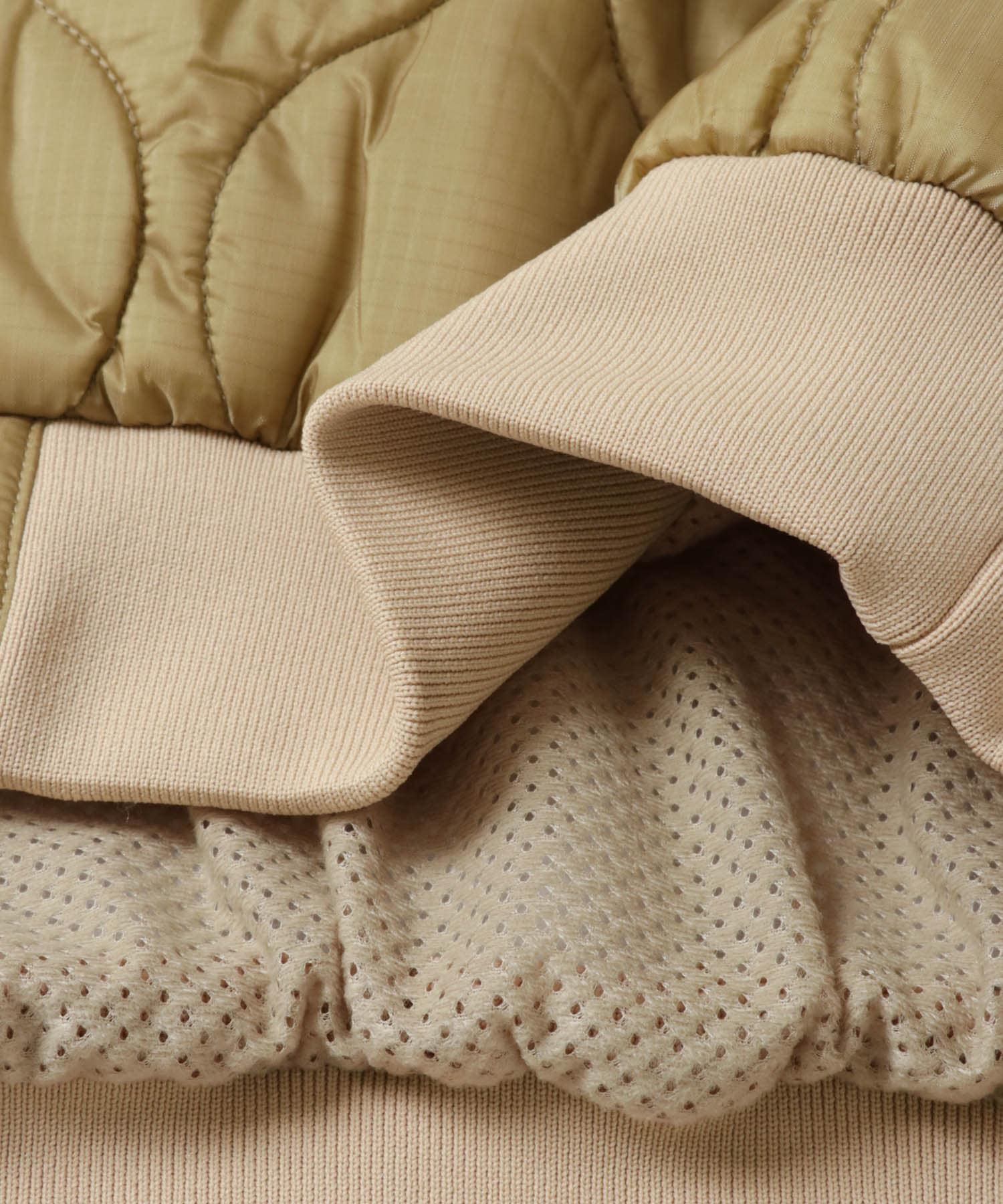 SFC　QUILTED PUFF JACKET KHA/BEG L
