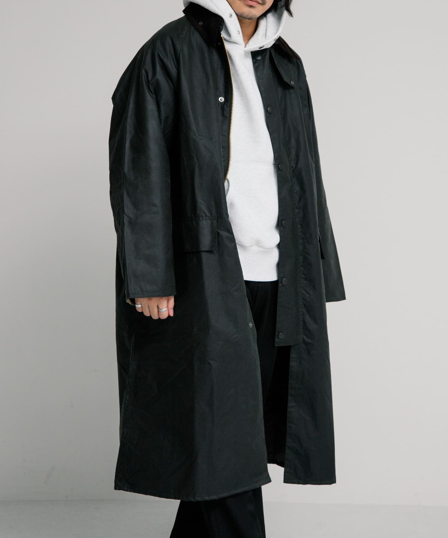 Barbour OVERSIZED WAX BURGHLEY OSバーレー Barbour コート ジャケット 「Barbour / バブアー」OVERSIZE WAX