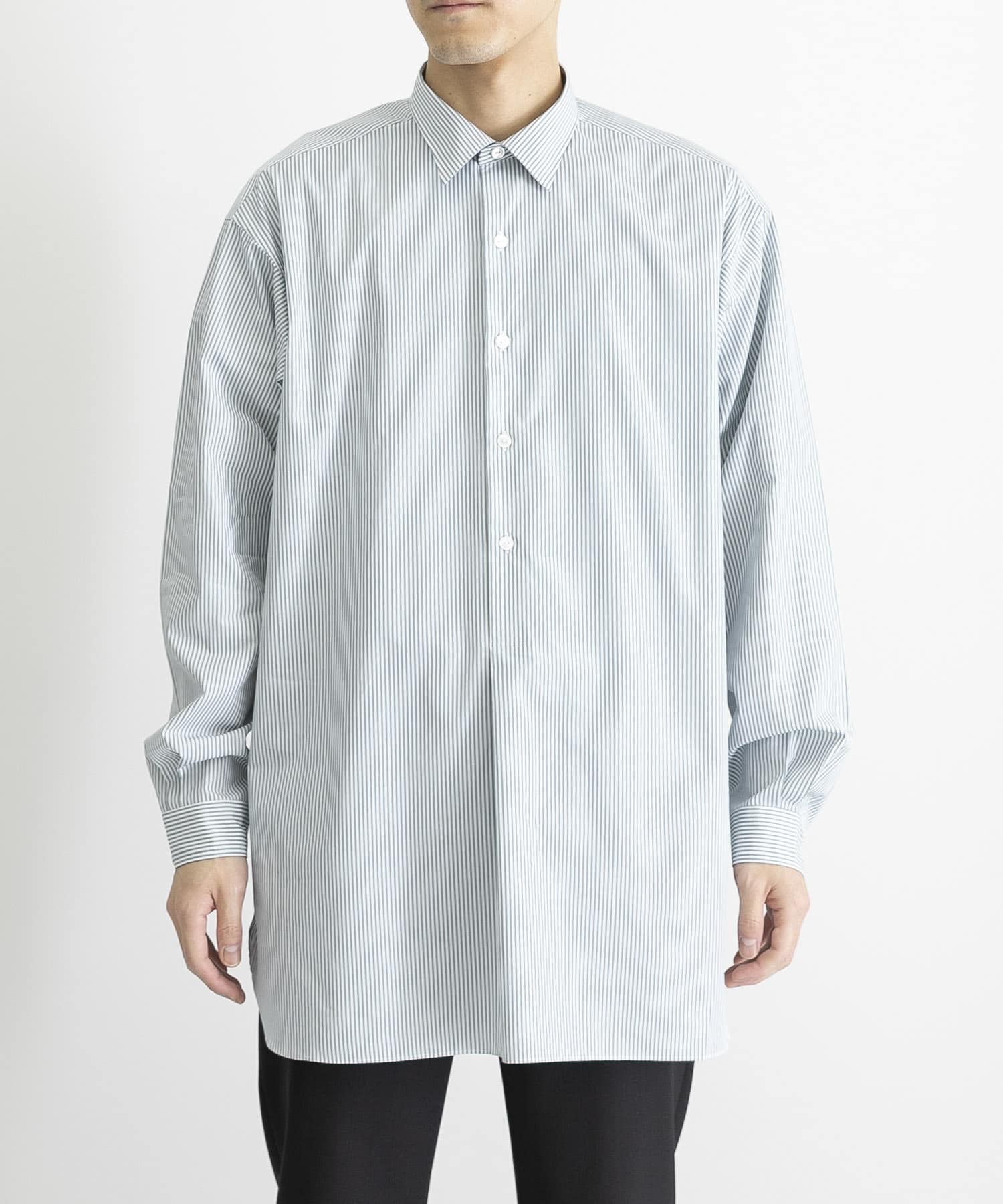 A PRESSE Pullover Granpa Shirts(2 STRIPE): トップス｜URBAN