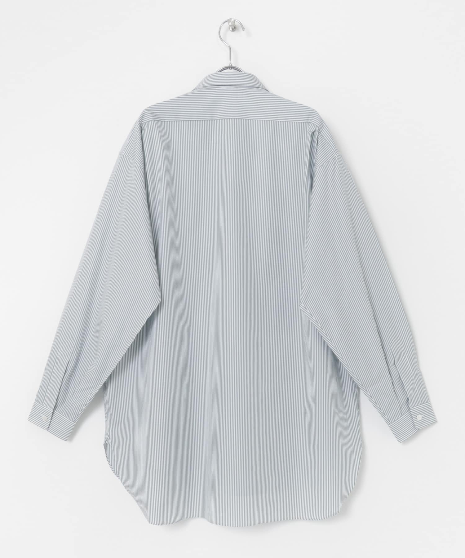A PRESSE　Pullover Granpa Shirts STRIPE 3