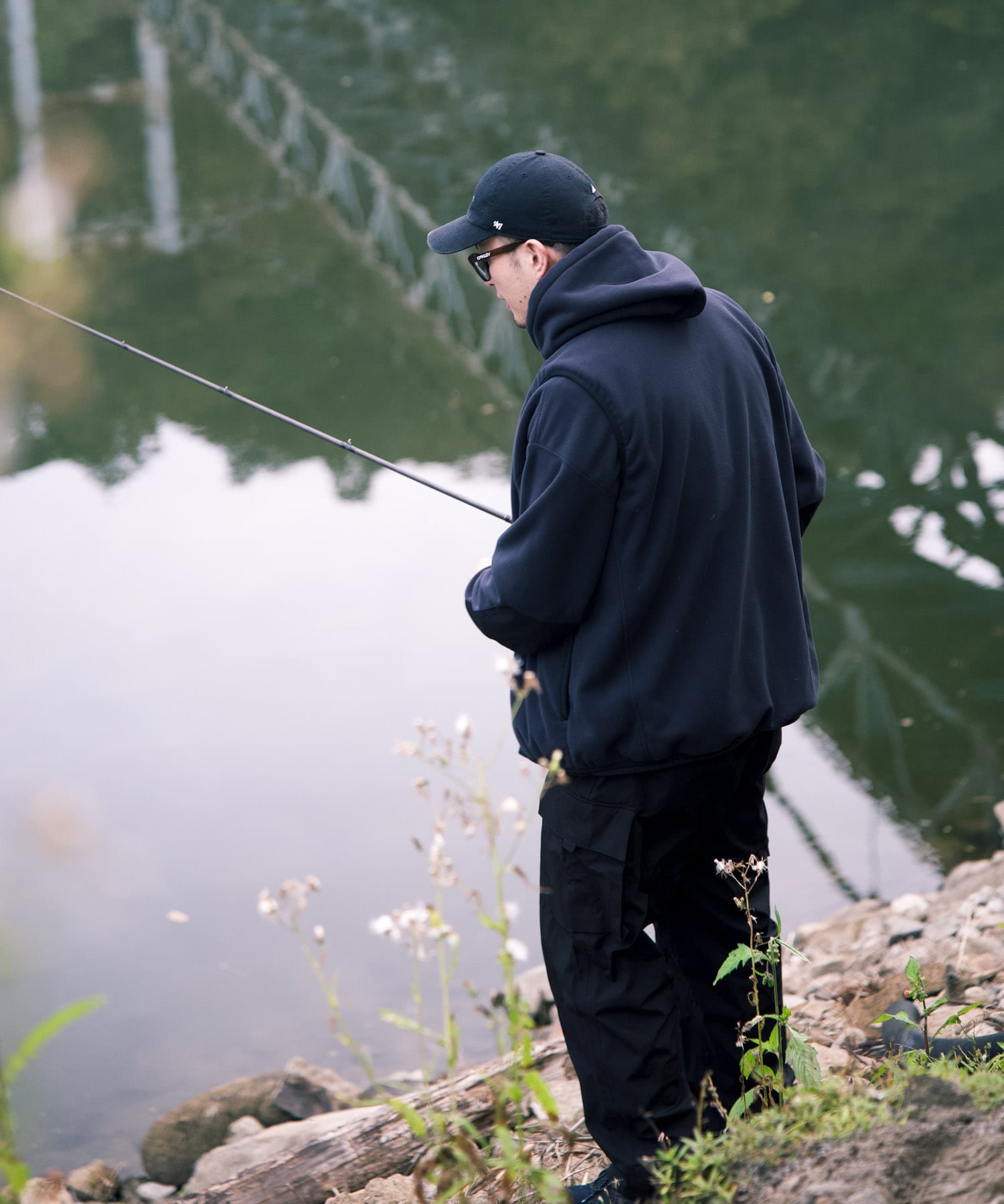 WILDTHINGS×LAKE SEEKERS　POLARTEC DRAWSTRING HOOD