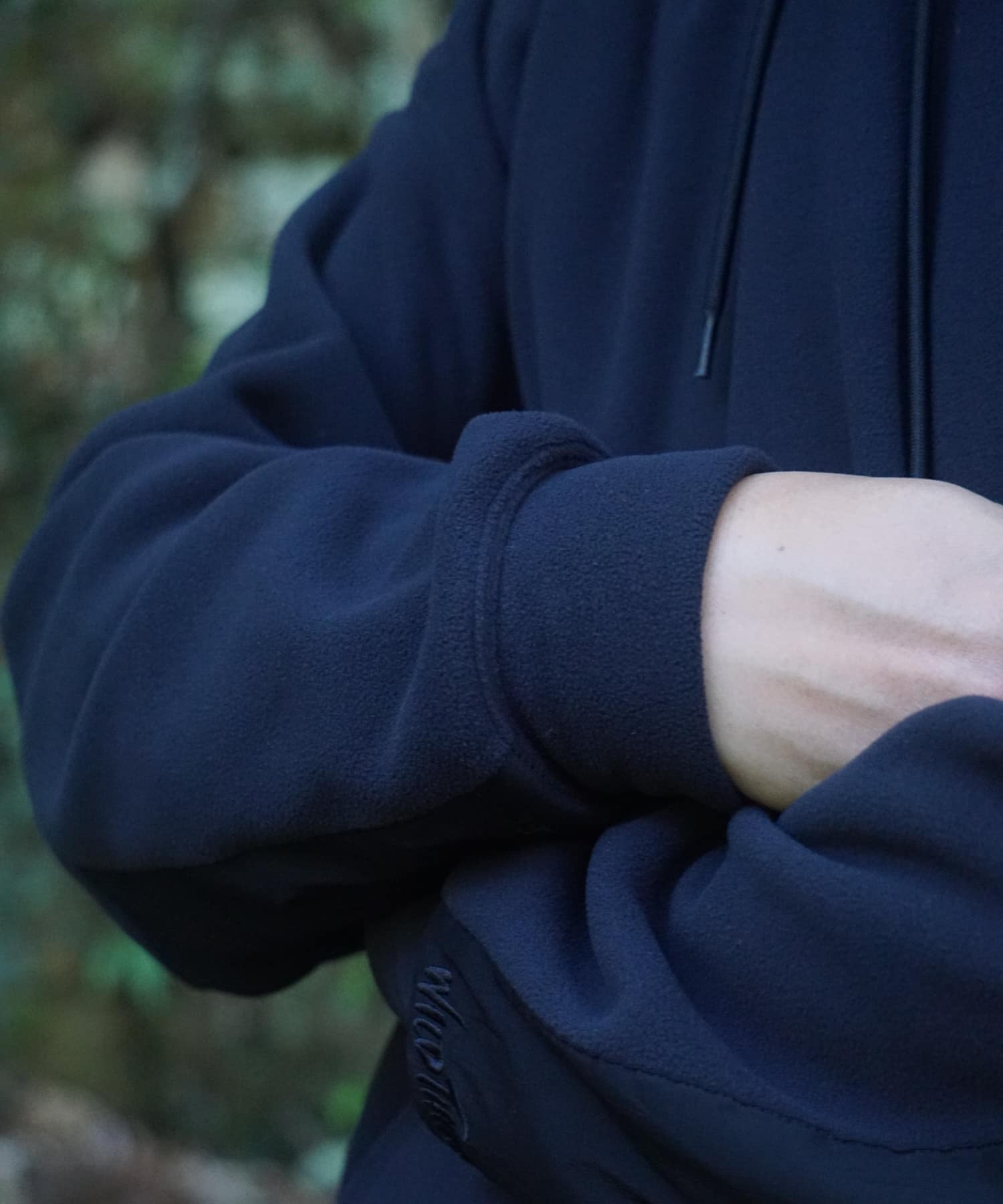 WILDTHINGS×LAKE SEEKERS　POLARTEC DRAWSTRING HOOD Black M