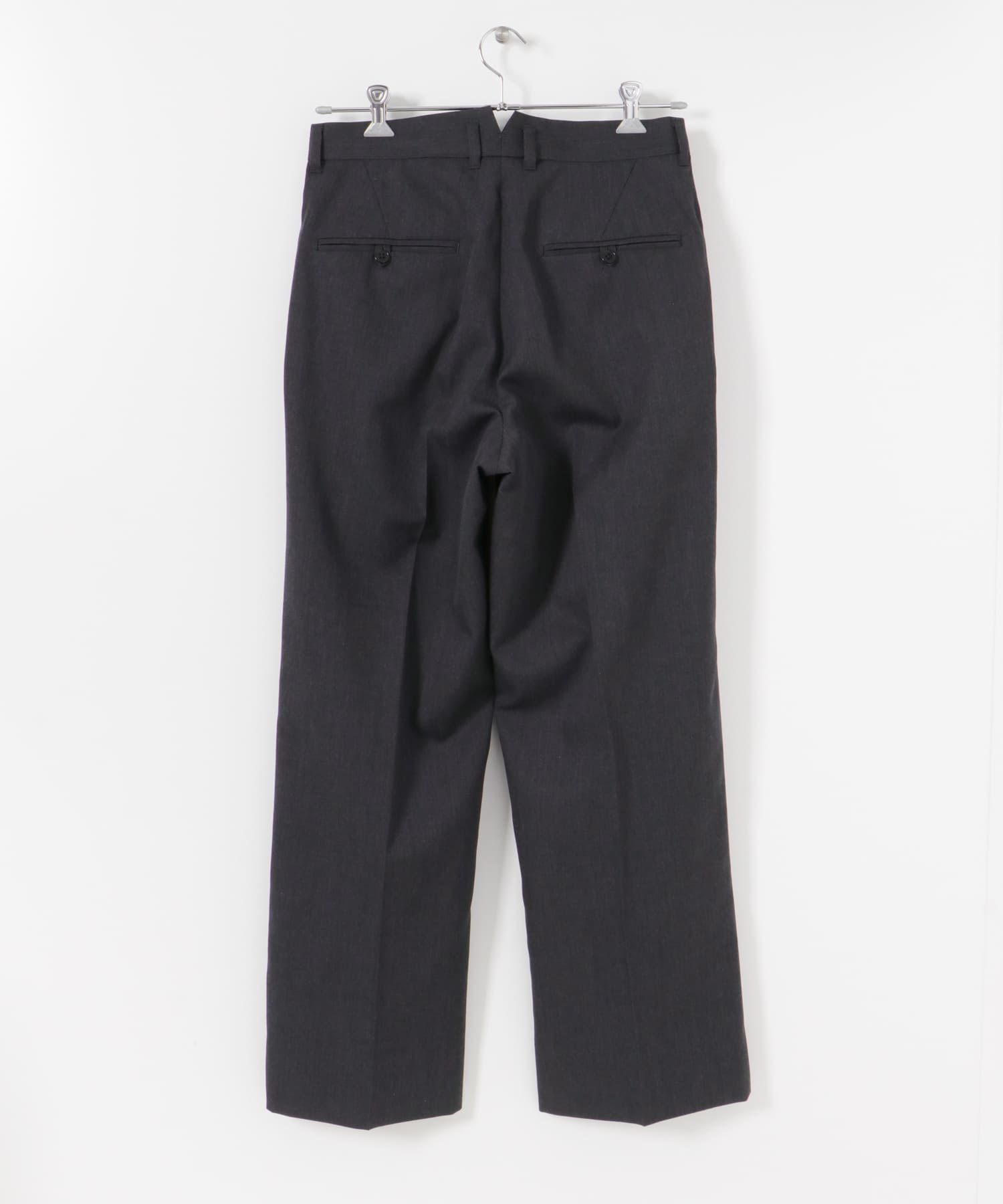 ZUBON　ワンタックワイドパンツ Charcoal 1
