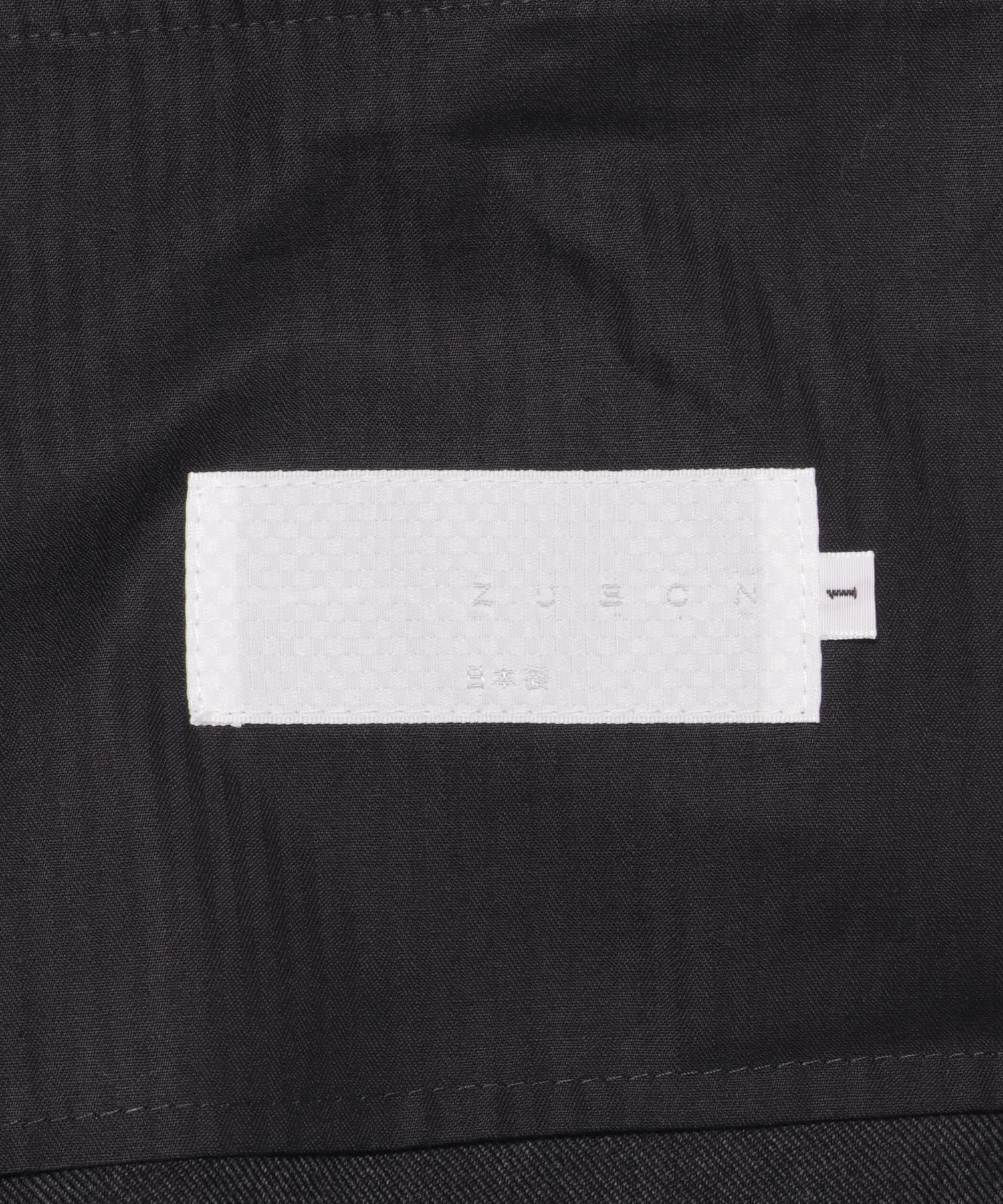 ZUBON　ワンタックワイドパンツ Charcoal 1