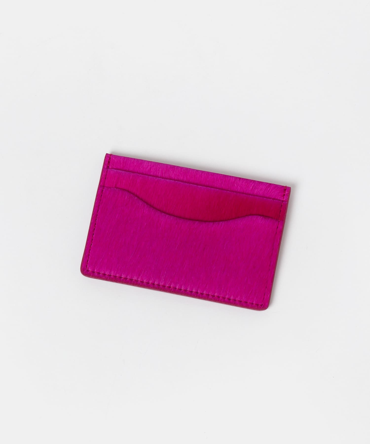Hender Scheme　hairy cardholder p purple FREE