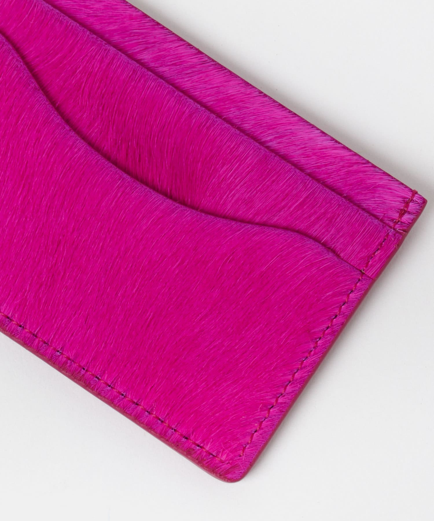 Hender Scheme　hairy cardholder p purple FREE