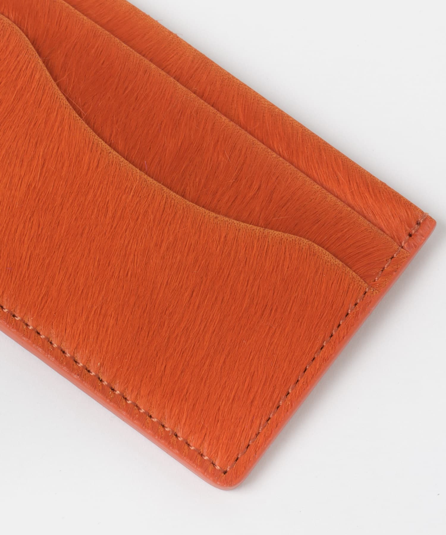 Hender Scheme　hairy cardholder orange FREE