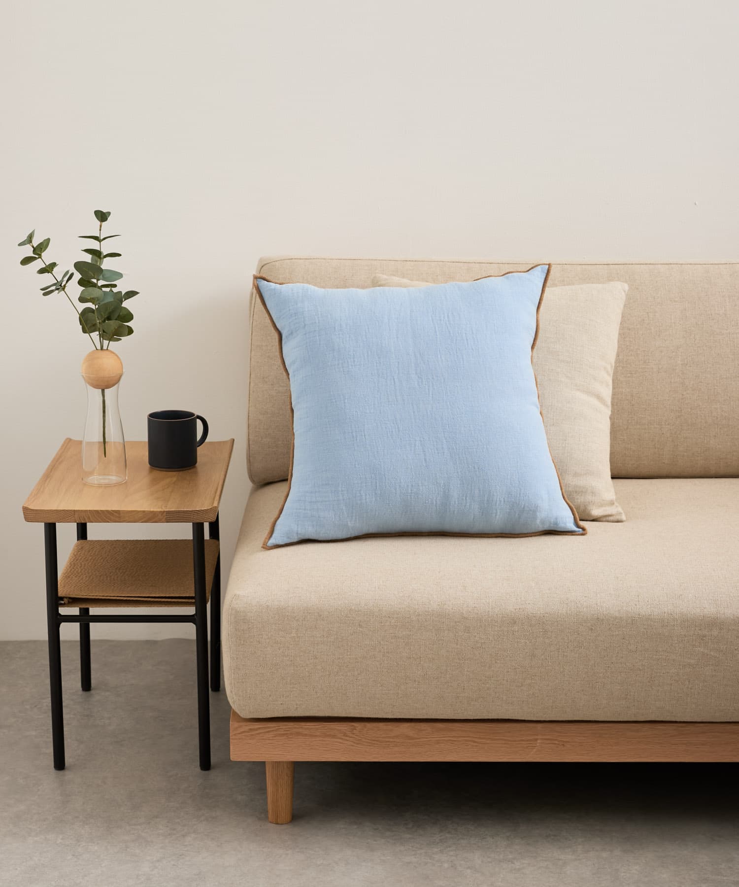 BRITA SWEDEN EVY クッションカバー 50×50cm(- Light Blue