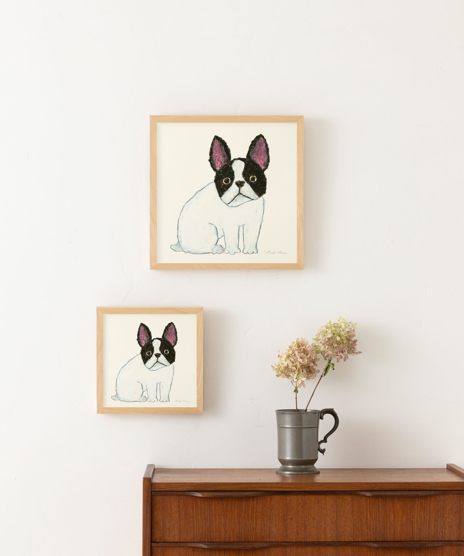 『WEB限定』a good view　フレンチブルドッグ 20×20 ナチュラル -