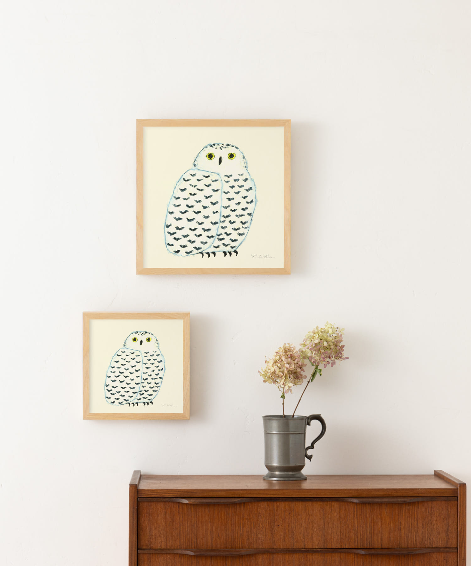 『WEB限定』a good view　シロフクロウ 20×20