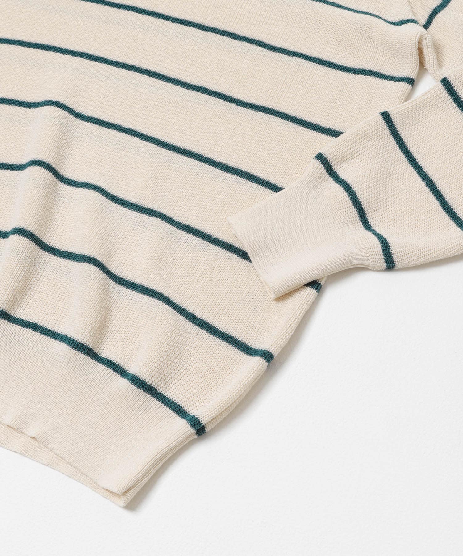 L.L.Bean JAPAN EDITION　SWANS ISLAND SWEATER ECRU/GRN M