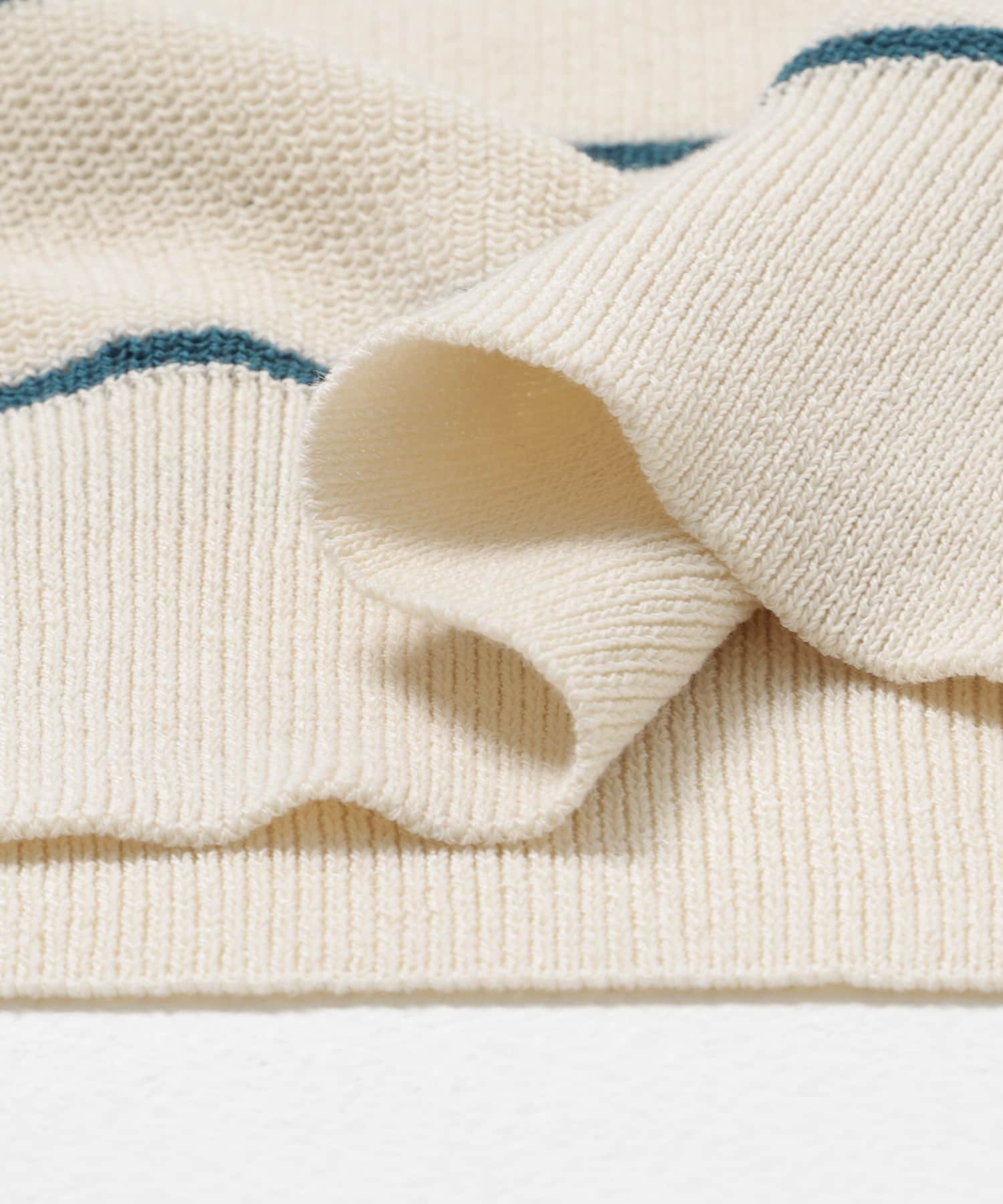 L.L.Bean JAPAN EDITION　SWANS ISLAND SWEATER ECRU/GRN M