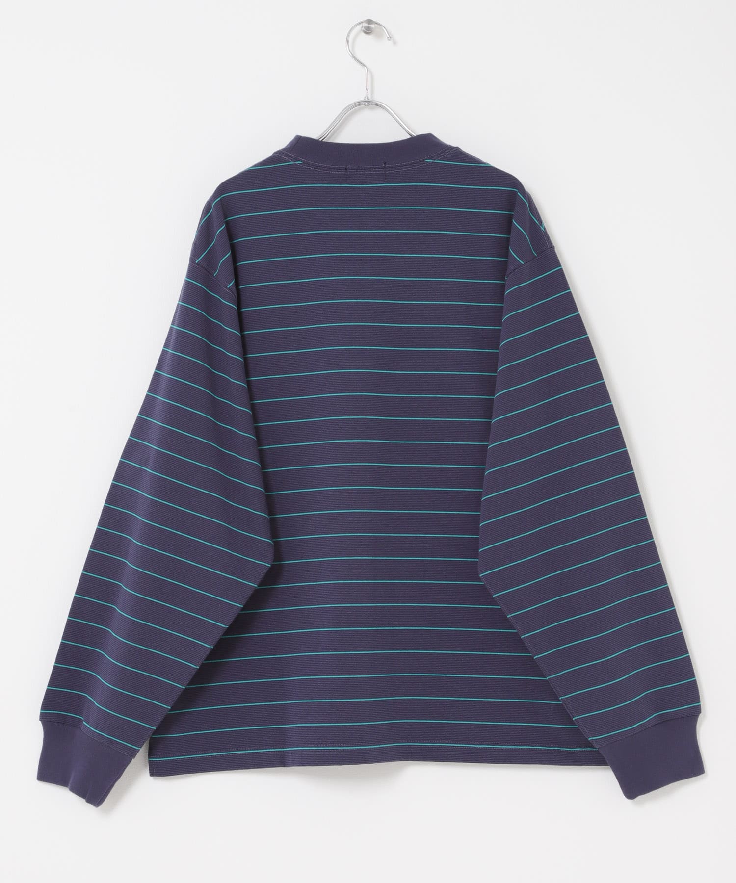 L.L.Bean JAPAN EDITION　UNION LONG SLEEVE STRIPE T-SHIRTS NAVY/TEAL M