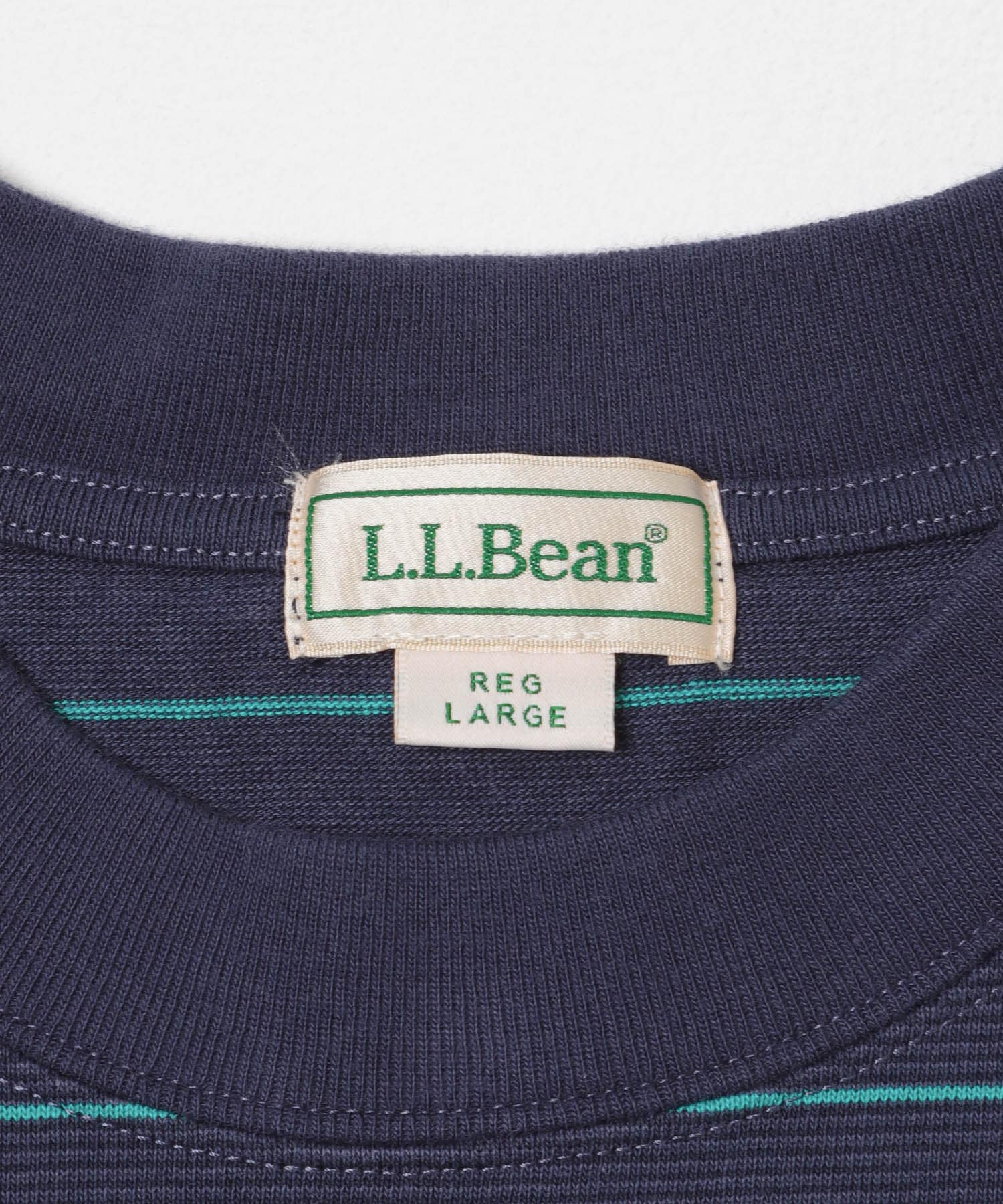 L.L.Bean JAPAN EDITION　UNION LONG SLEEVE STRIPE T-SHIRTS NAVY/TEAL M