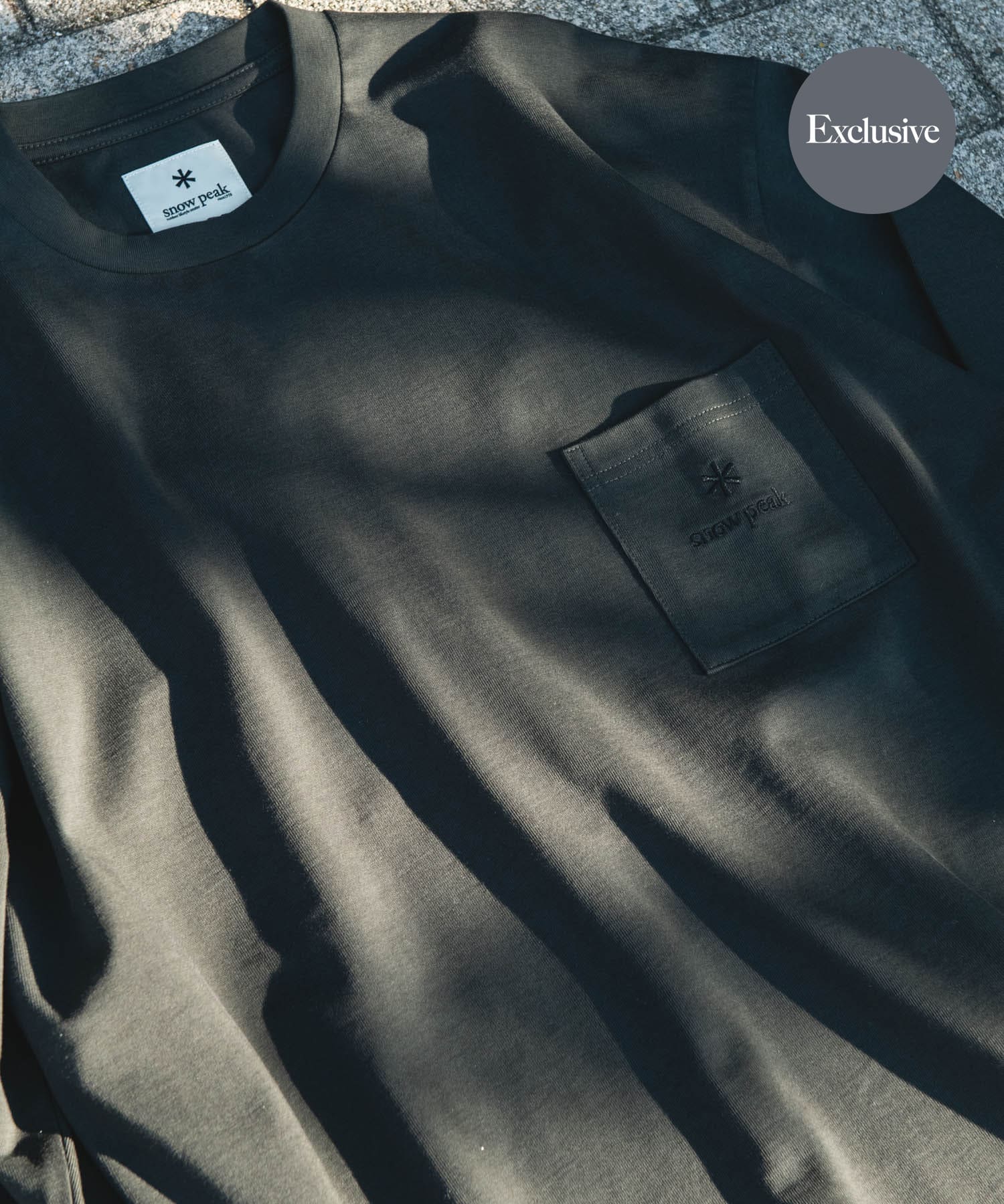『別注』Snow Peak Apparel×DOORS　POCKET LOGO LONG-SLEEVE T-SHIRTS