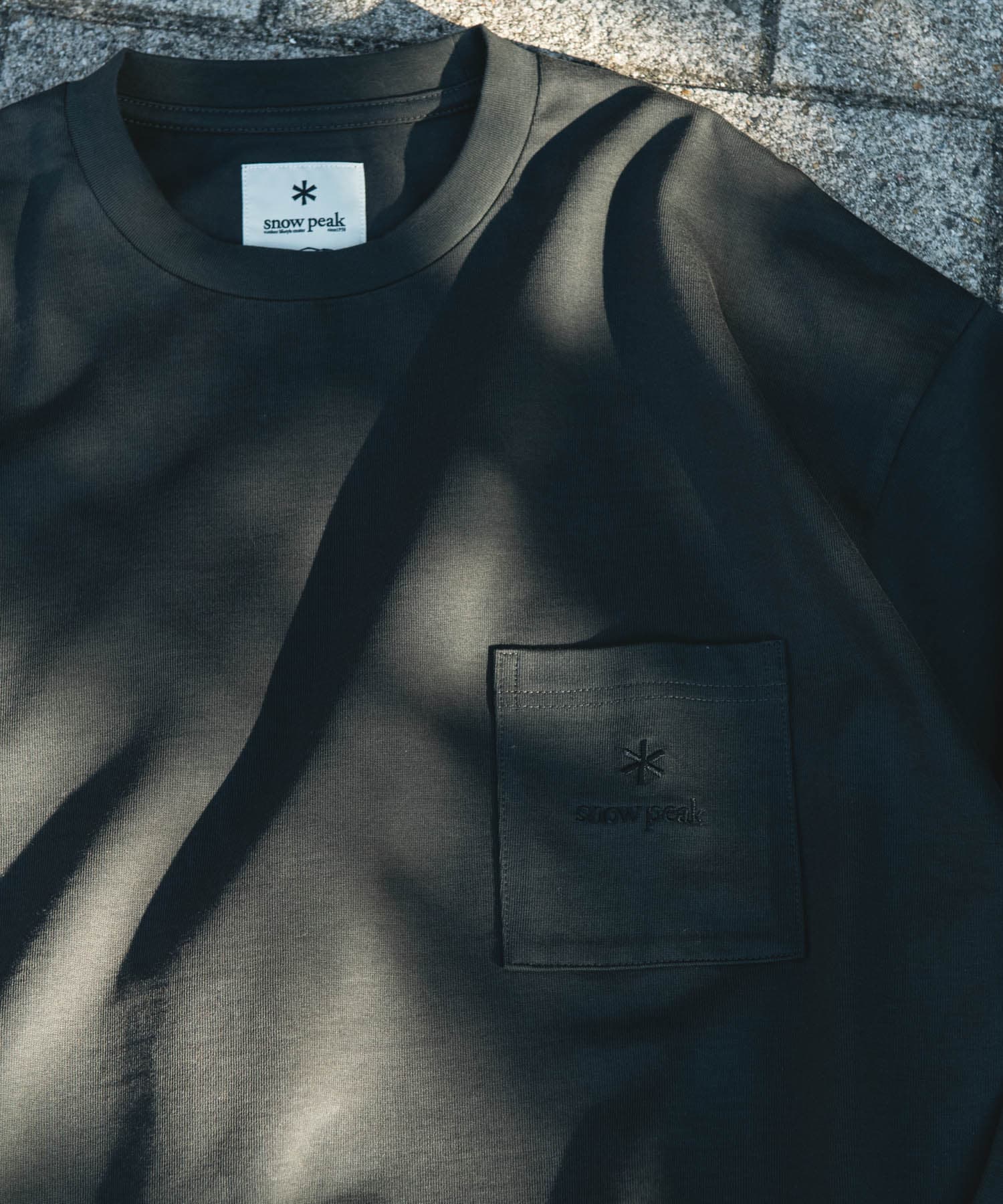 『別注』Snow Peak Apparel×DOORS　POCKET LOGO LONG-SLEEVE T-SHIRTS CHARCOAL M