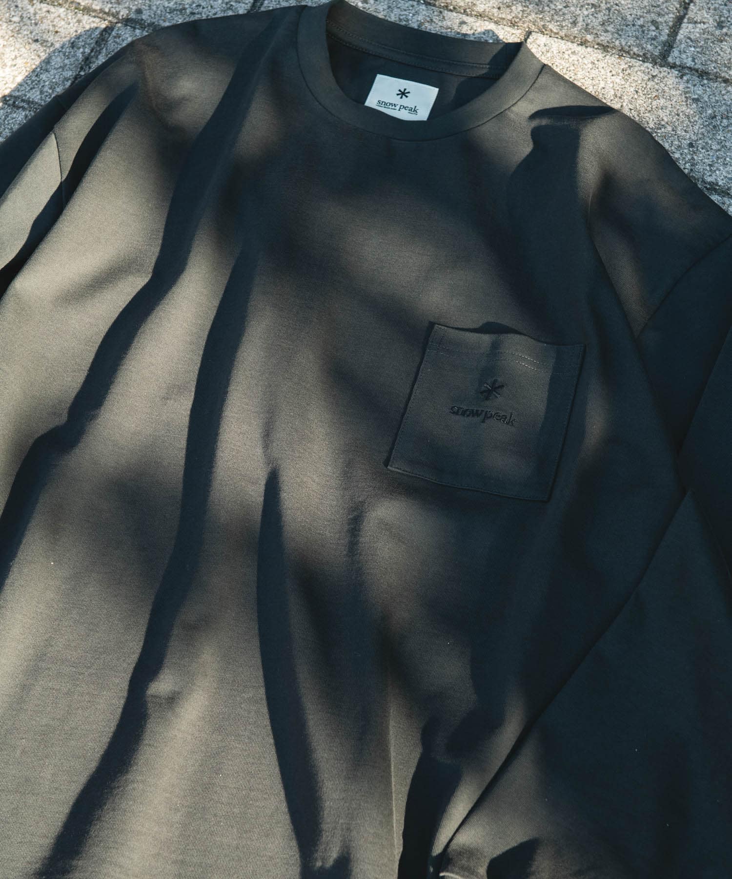 『別注』Snow Peak Apparel×DOORS　POCKET LOGO LONG-SLEEVE T-SHIRTS CHARCOAL M