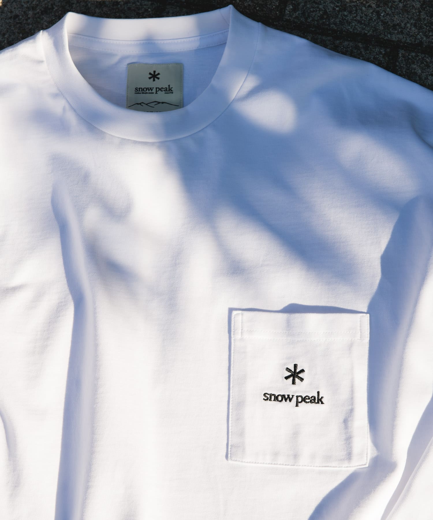 『別注』Snow Peak Apparel×DOORS　POCKET LOGO LONG-SLEEVE T-SHIRTS WHITE M