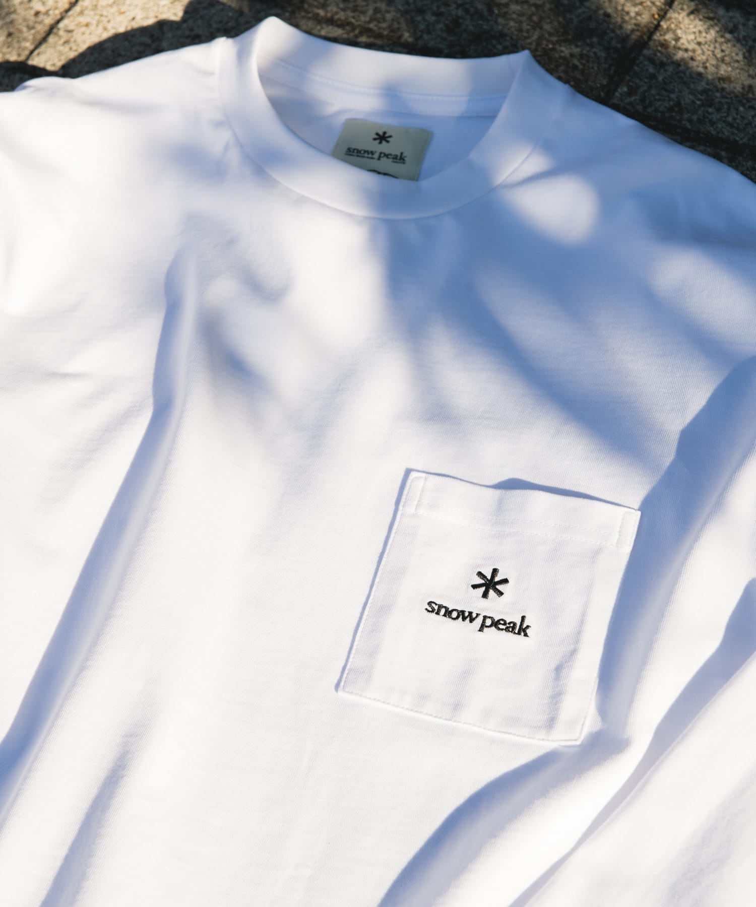 『別注』Snow Peak Apparel×DOORS　POCKET LOGO LONG-SLEEVE T-SHIRTS WHITE M