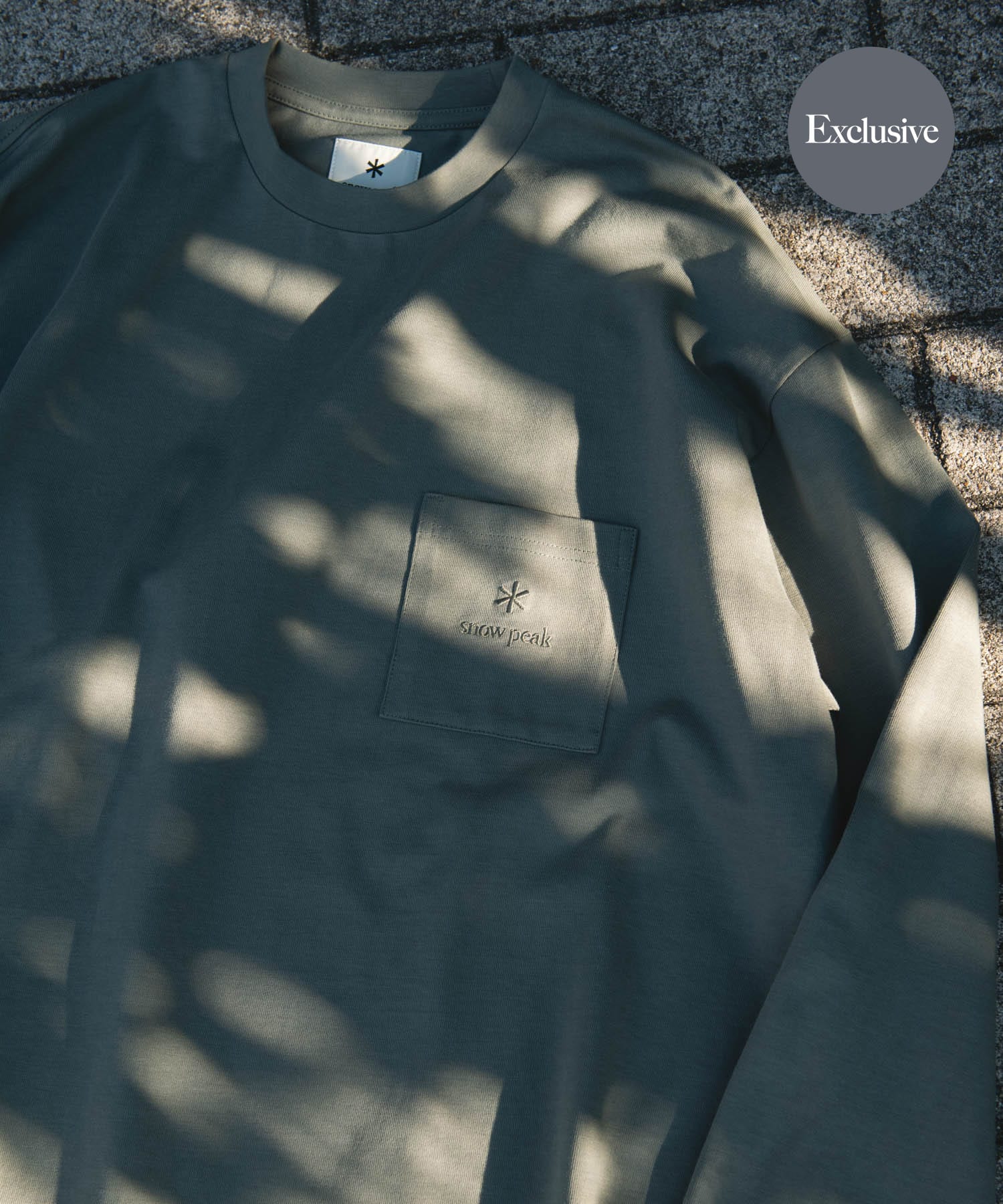 『別注』Snow Peak Apparel×DOORS　POCKET LOGO LONG-SLEEVE T-SHIRTS FOLIAGE M