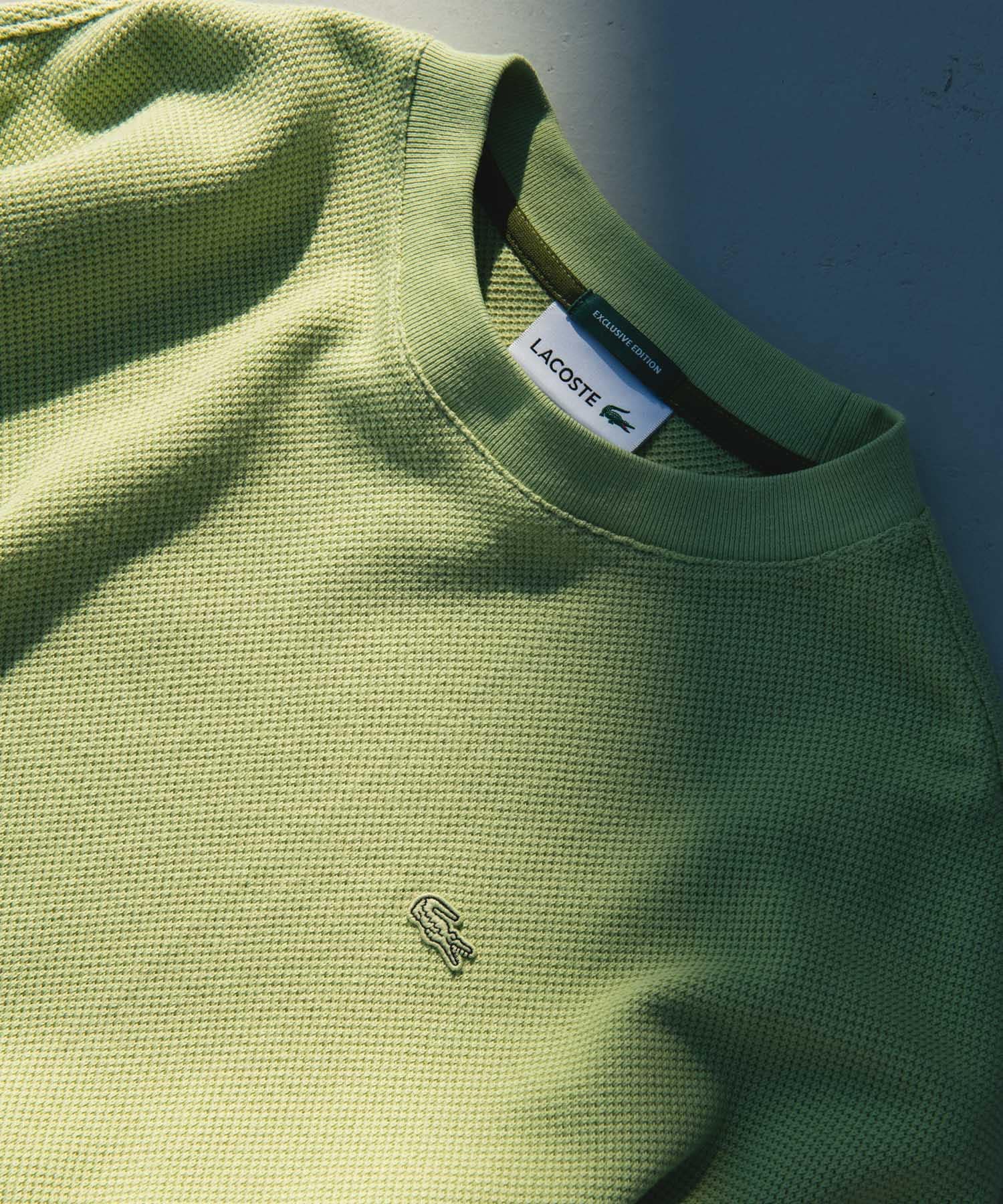 『別注』LACOSTE×DOORS　THICK PIQUE ROUND LONG-SLEEVE BIRCH 3