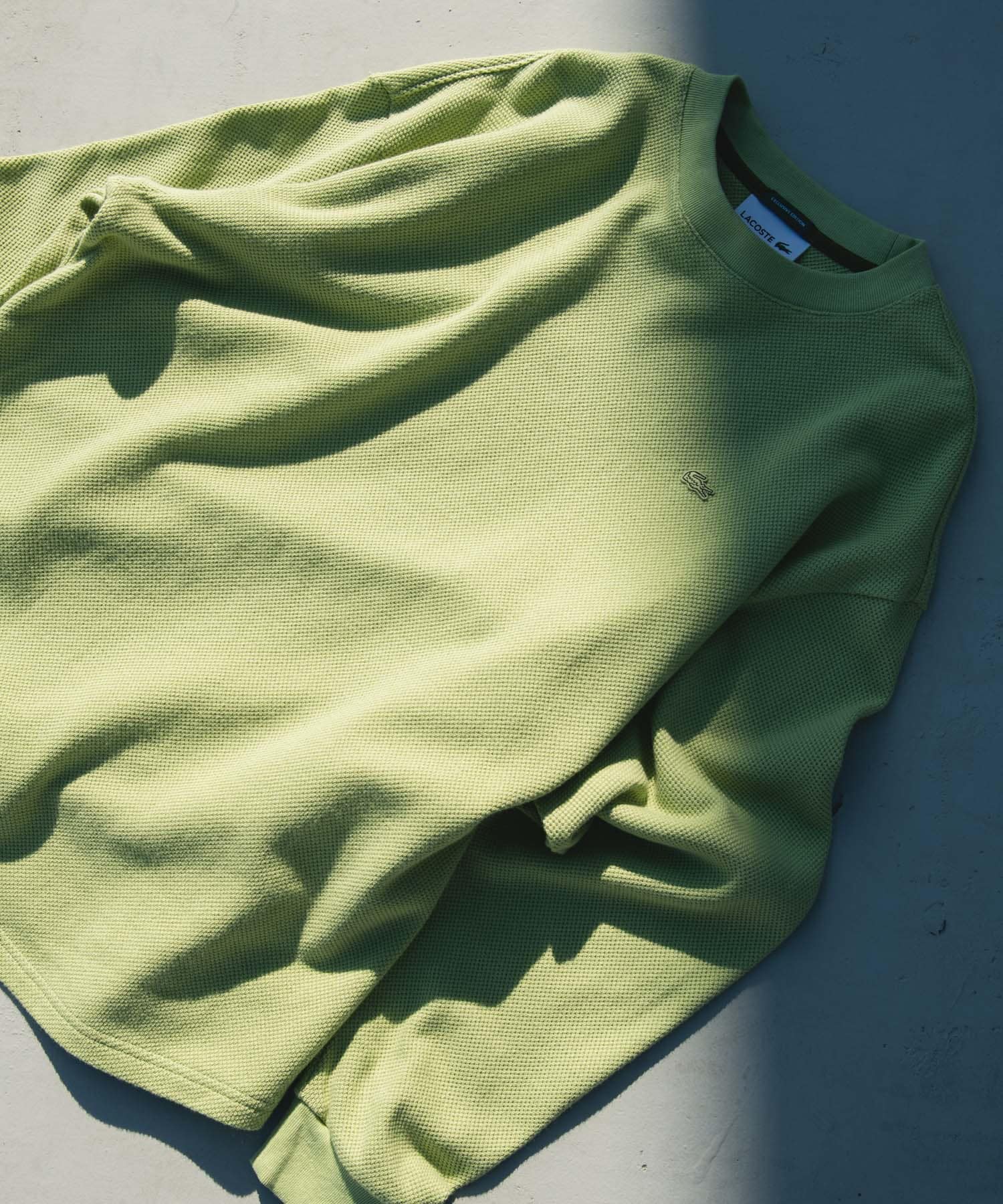 『別注』LACOSTE×DOORS　THICK PIQUE ROUND LONG-SLEEVE BIRCH 3