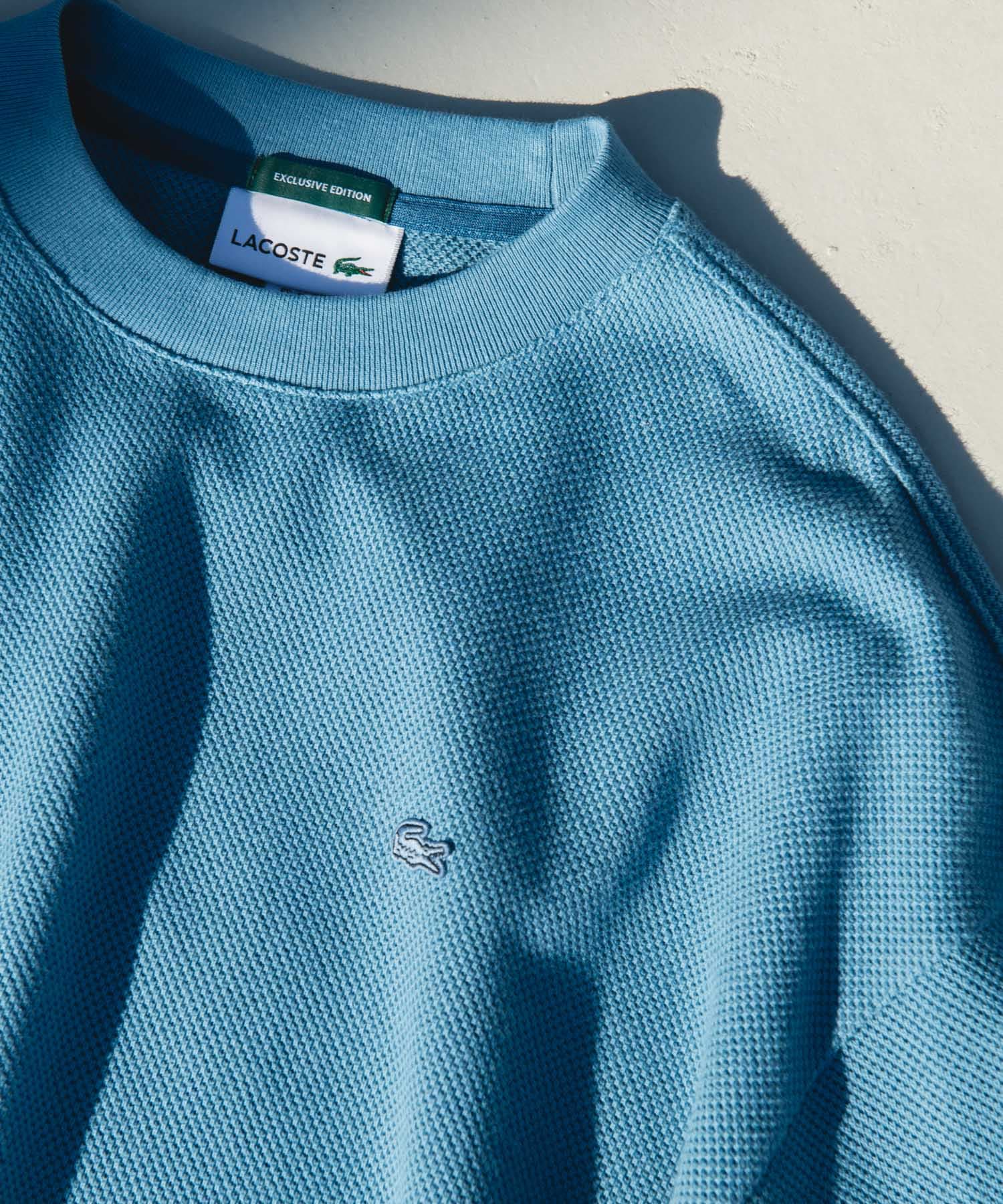 『別注』LACOSTE×DOORS　THICK PIQUE ROUND LONG-SLEEVE ABYSS BLUE 3