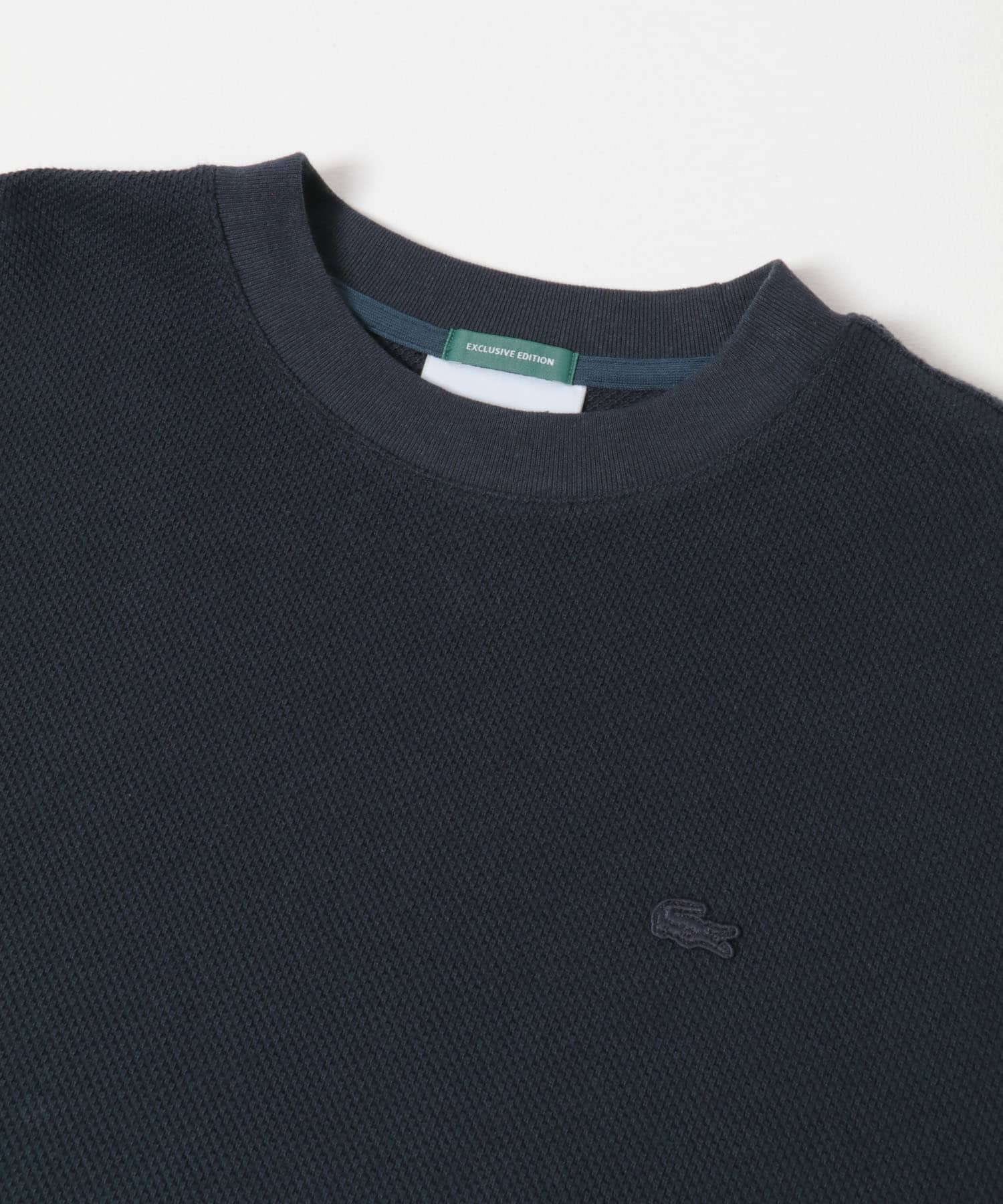 『別注』LACOSTE×DOORS　THICK PIQUE ROUND LONG-SLEEVE BLACK BIRD 3