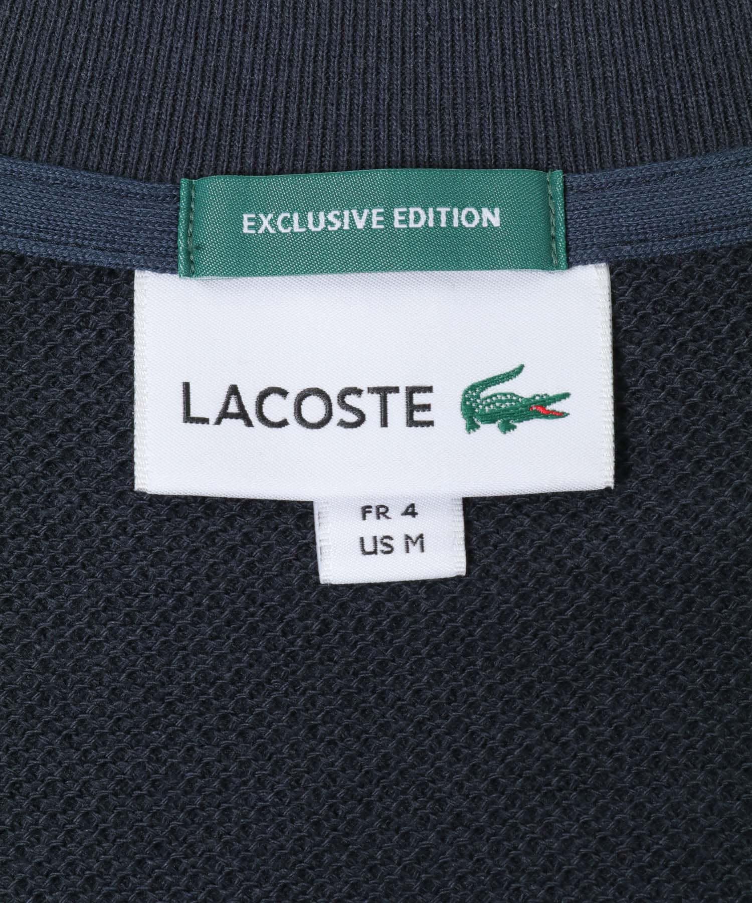 『別注』LACOSTE×DOORS　THICK PIQUE ROUND LONG-SLEEVE BLACK BIRD 3