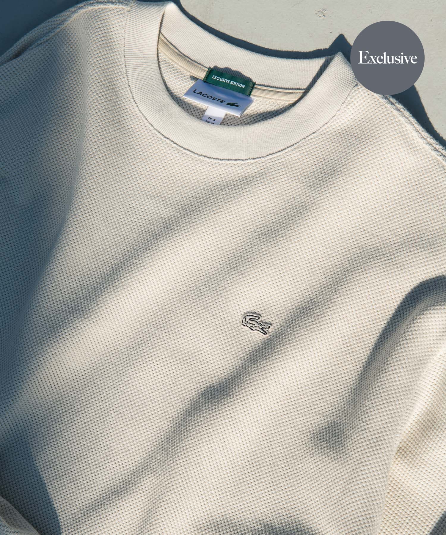 『別注』LACOSTE×DOORS　THICK PIQUE ROUND LONG-SLEEVE