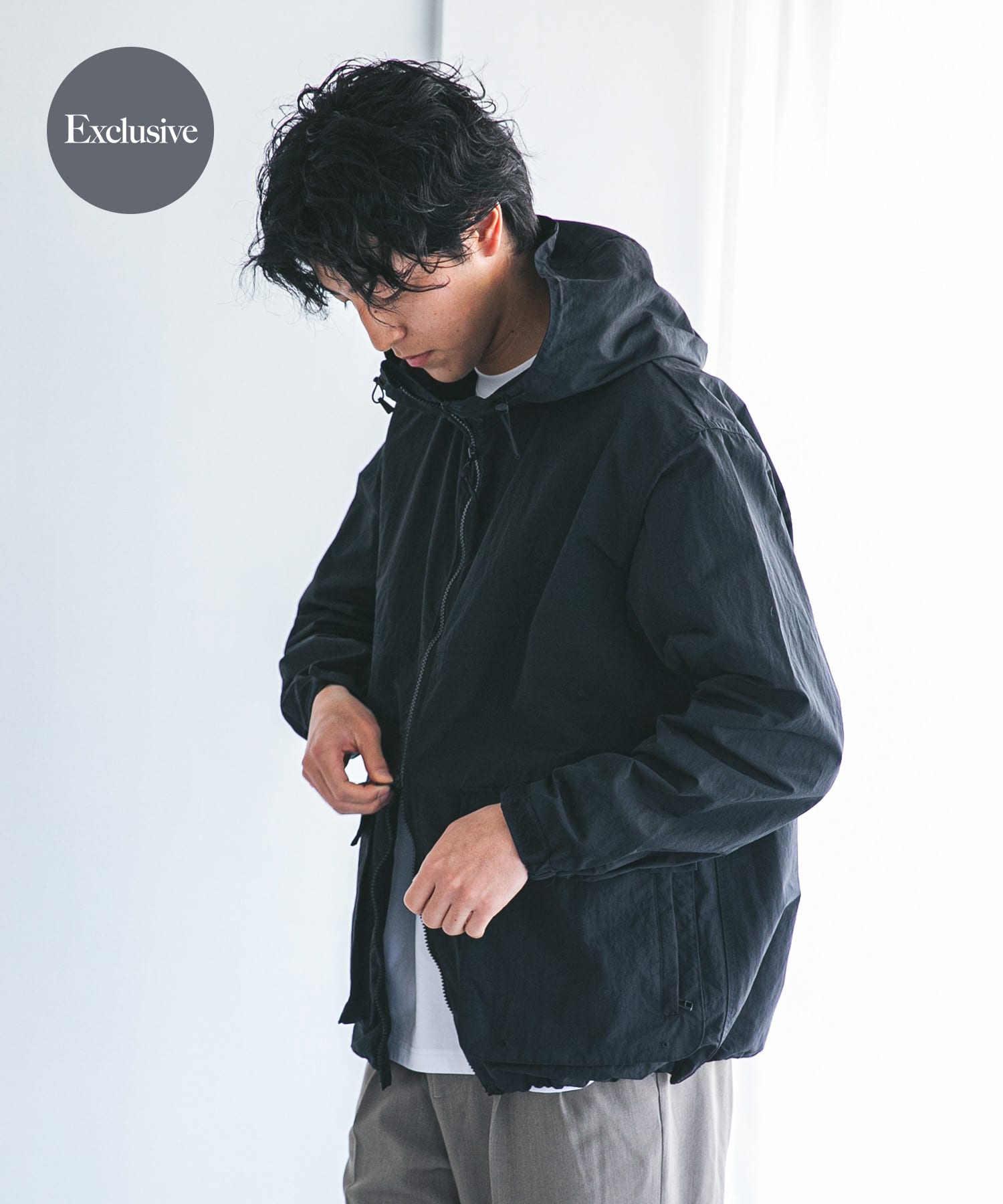 別注』Snow Peak Apparel×DOORS NYLON WASHER PARKA(M GREIGE