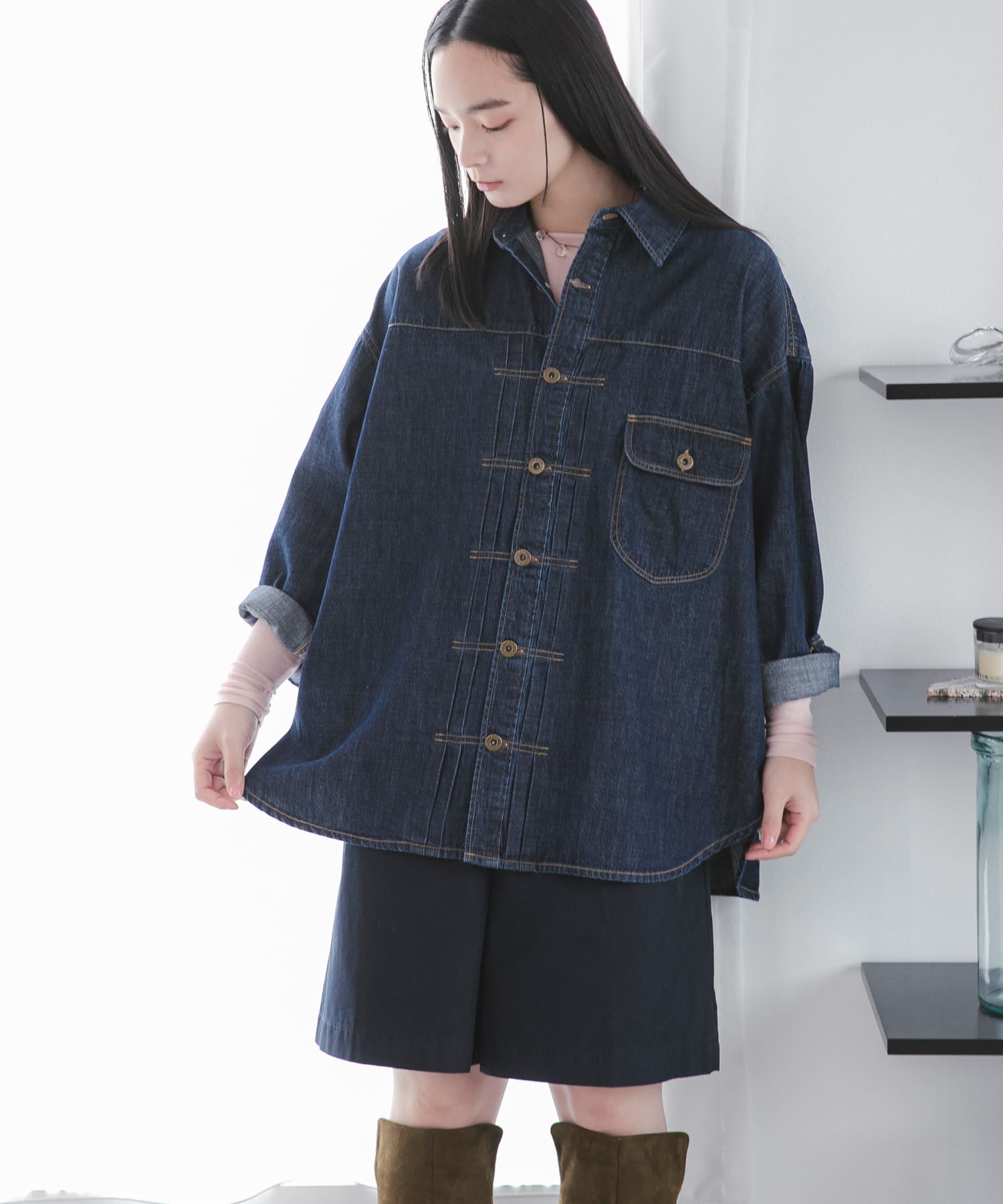 身長：163cm サイズ：One
