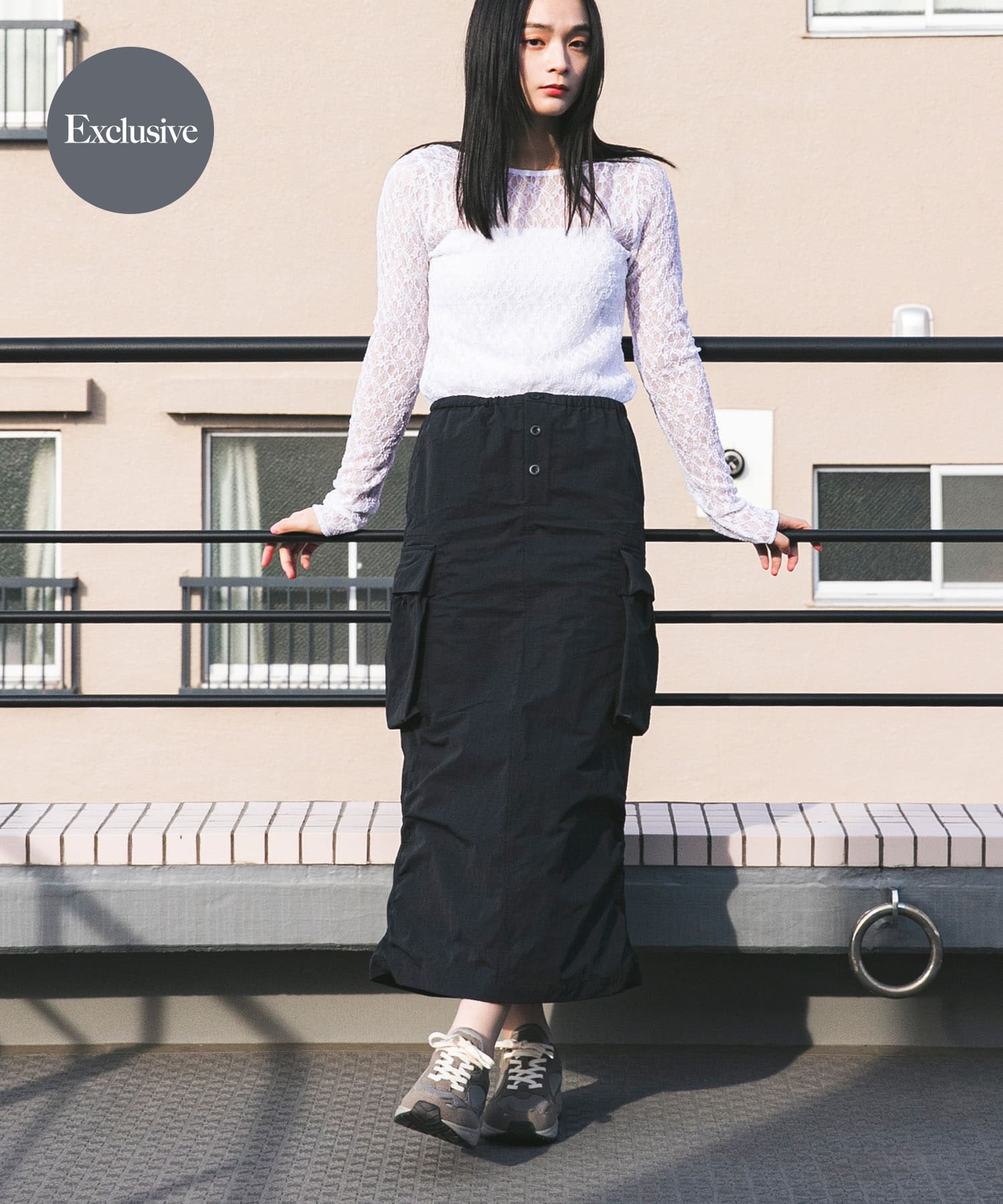 『別注』Snow Peak Apparel×DOORS　 NYLON WASHER SKIRT