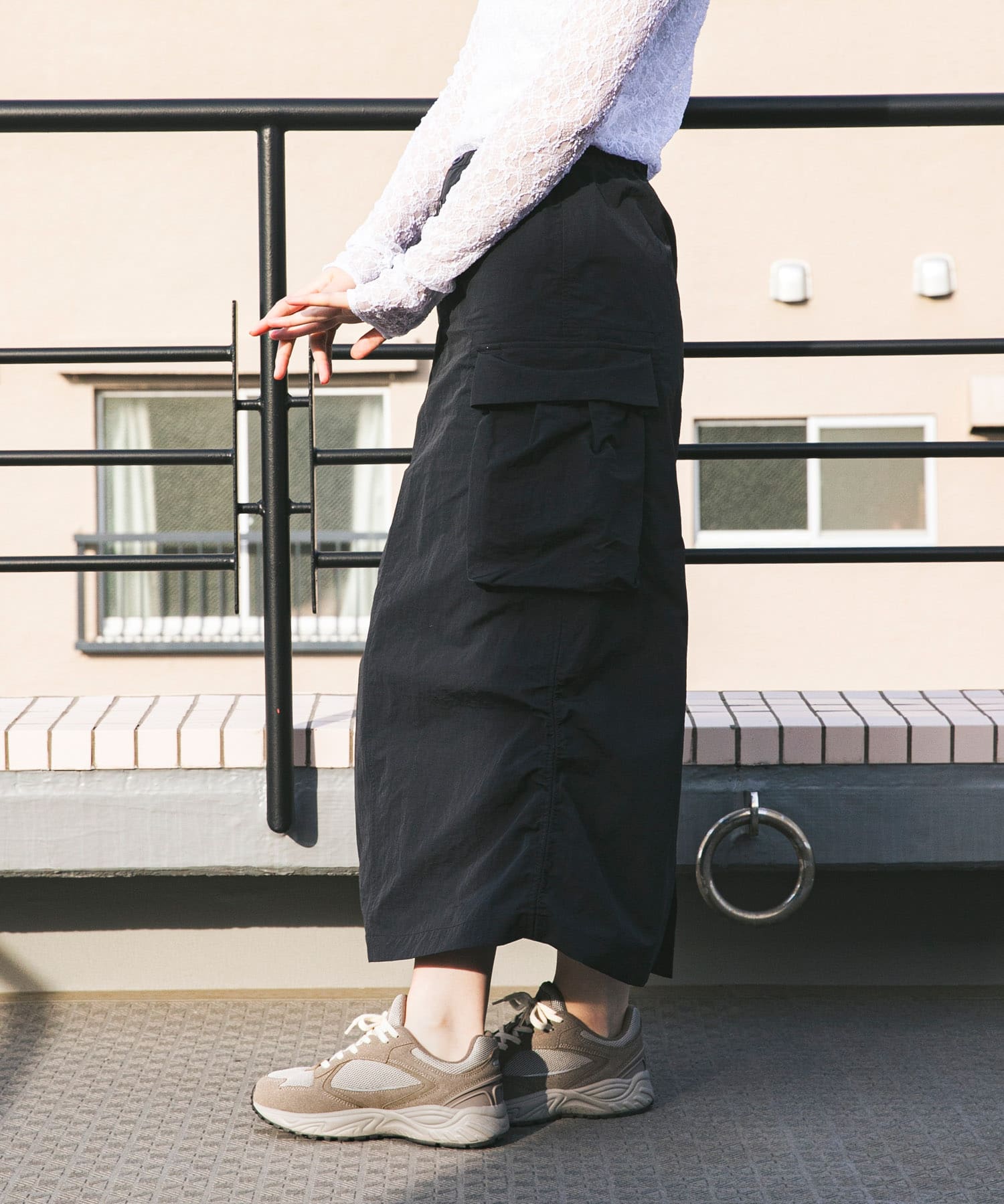 身長：163cm サイズ：One