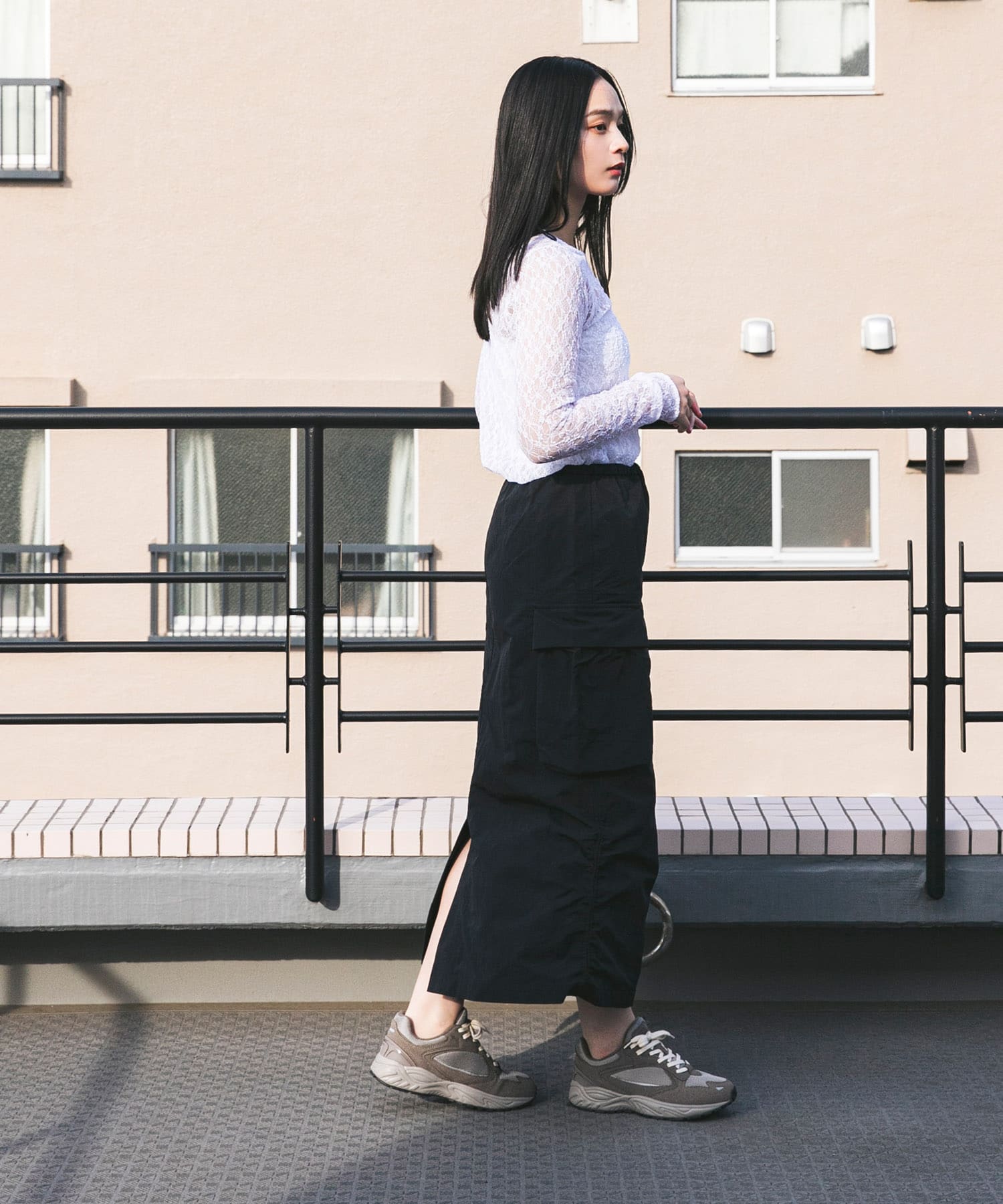 身長：163cm サイズ：One