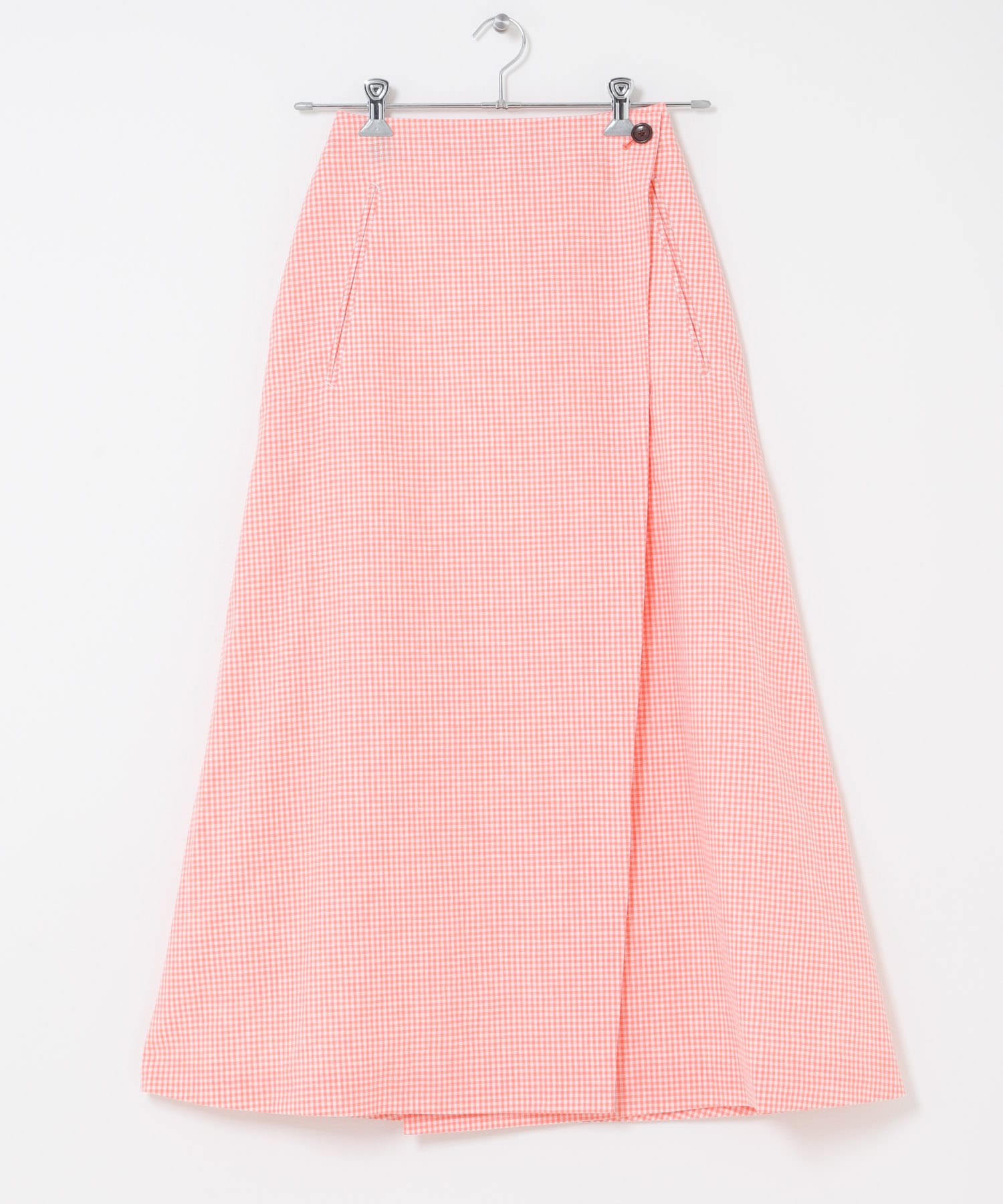 FUJI　COTTON GINGHAM CHECK SKIRT
