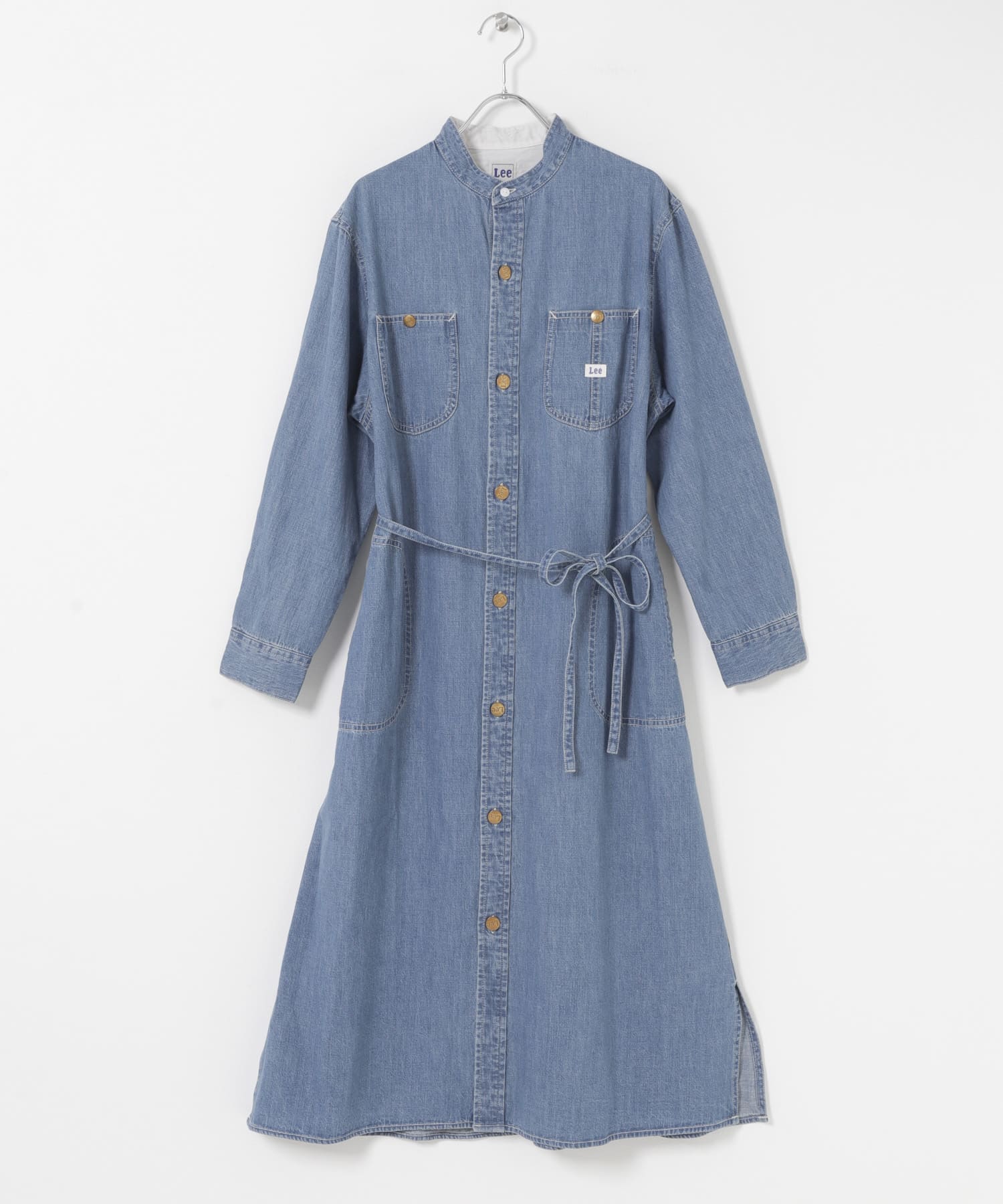 『別注』Lee×DOORS　WORK SHIRTS ONE-PIECE BLUE One