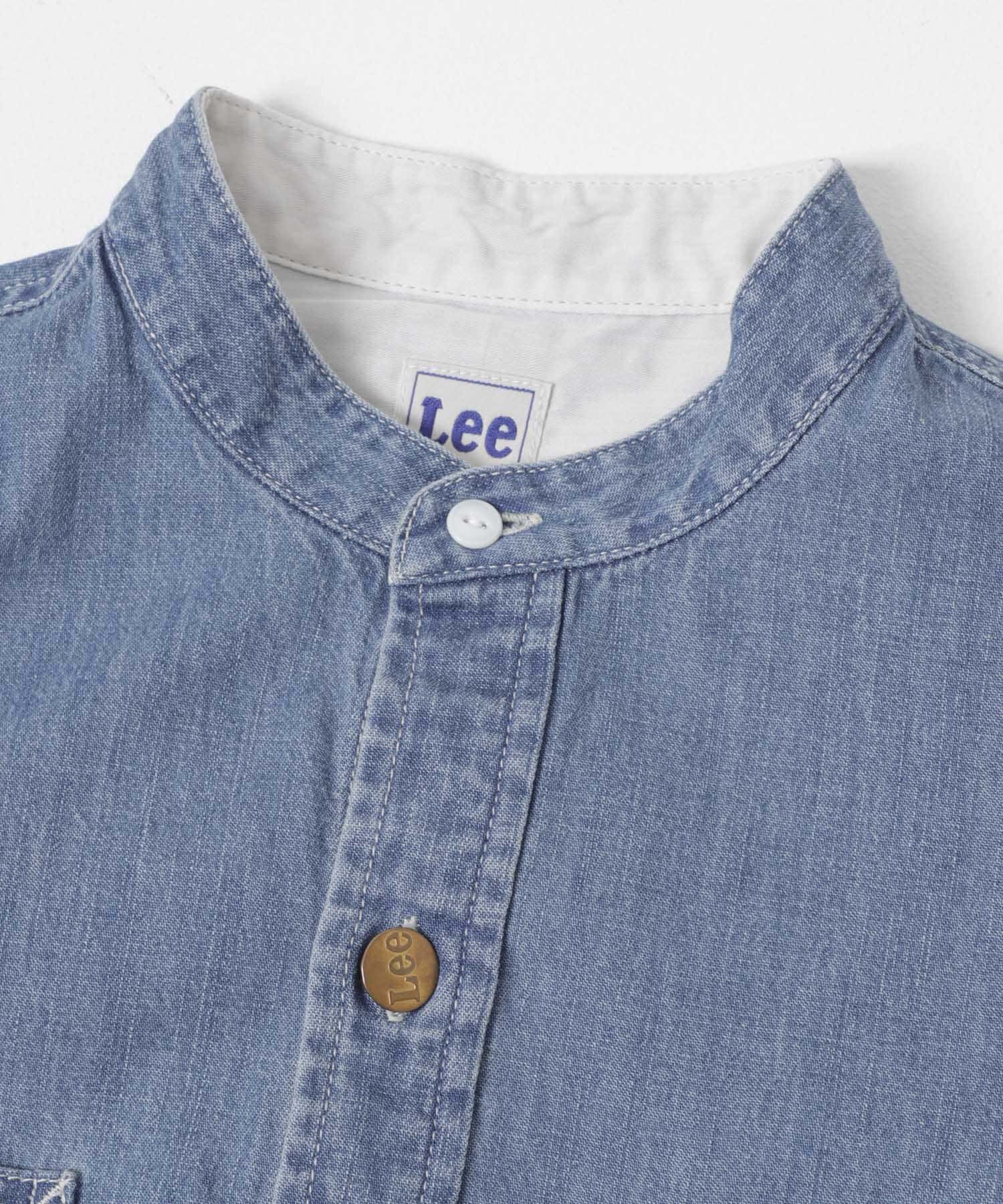 『別注』Lee×DOORS　WORK SHIRTS ONE-PIECE BLUE One