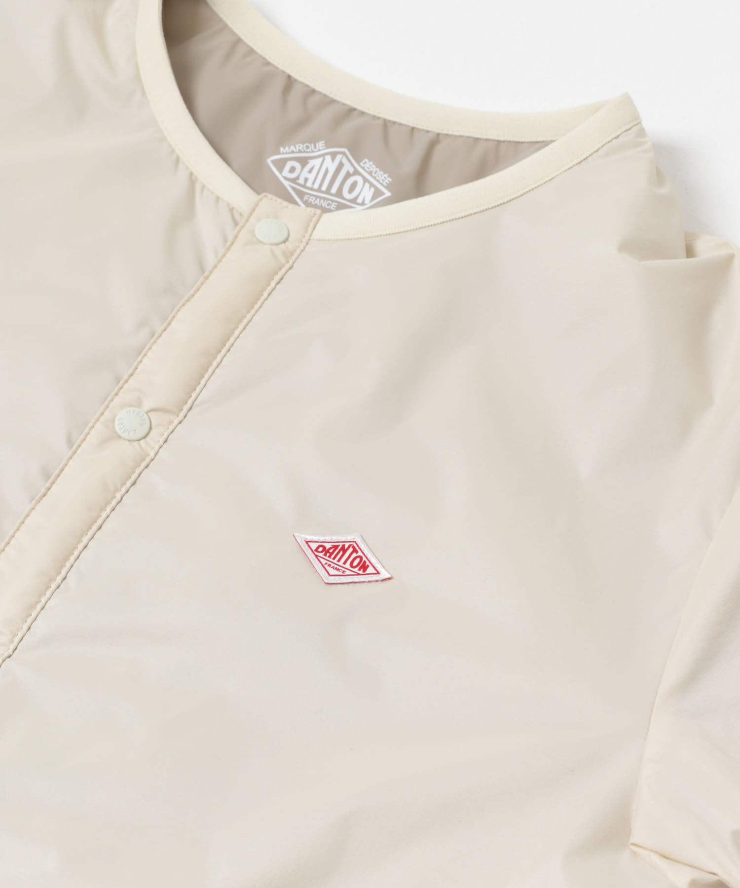 DANTON　INSULATIONCOLLARLESS JACKET IVORY M