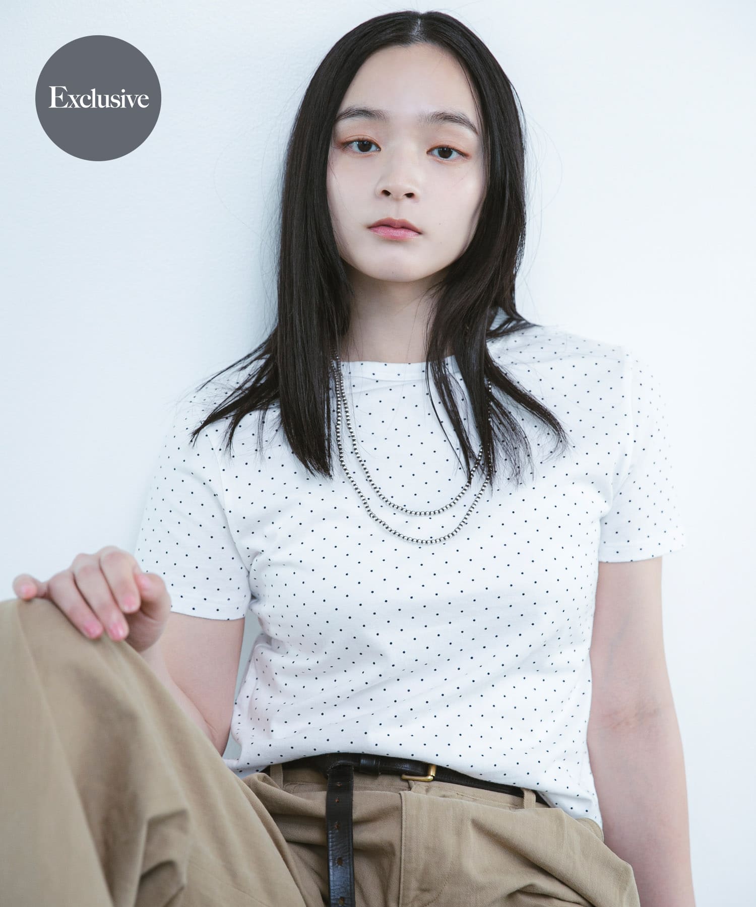 『別注』HANES×DOORS　DOT 2P SHORT-SLEEVET-SHIRTS