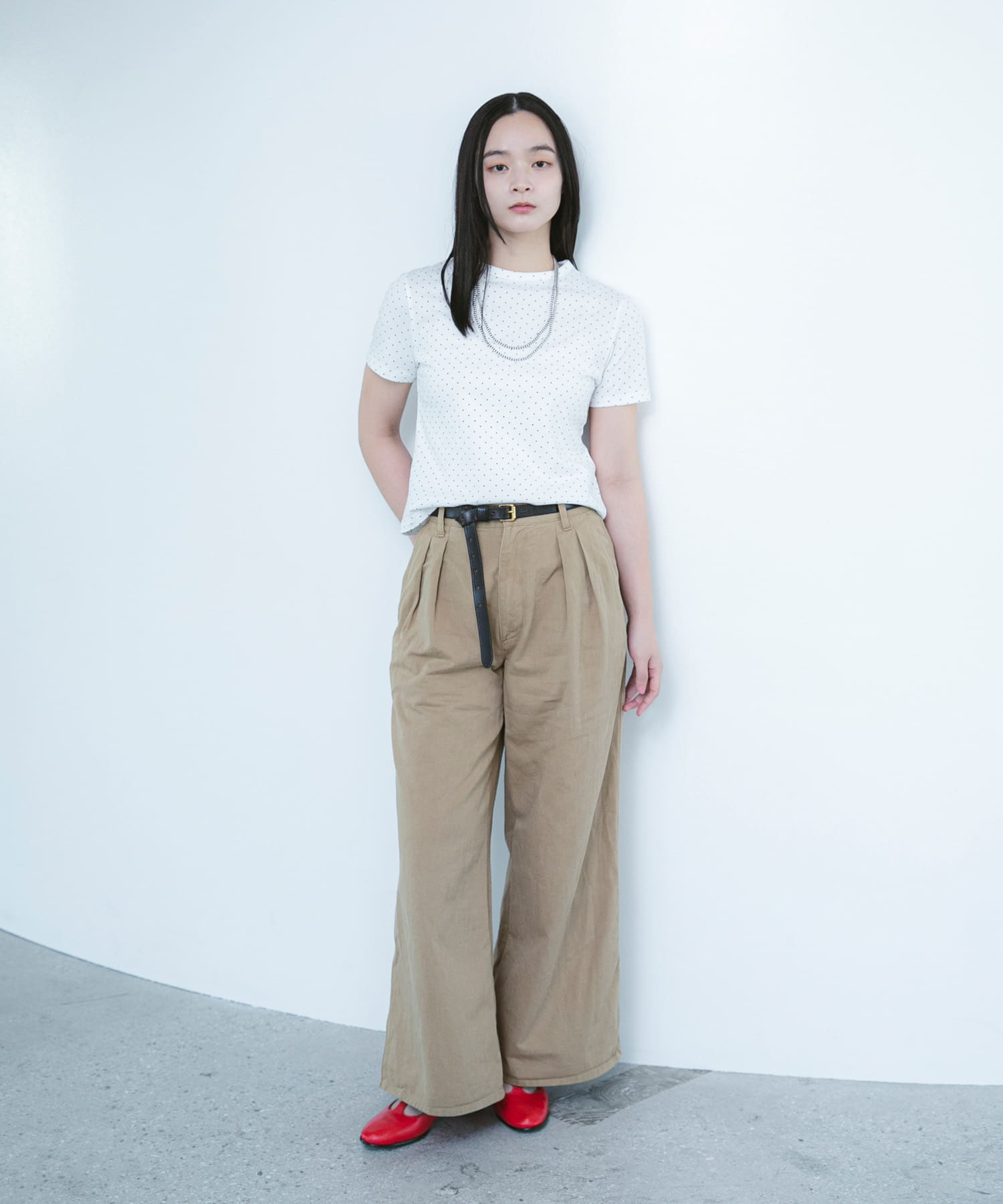 別注』HANES×DOORS DOT 2P SHORT-SLEEVET-SHIRTS(One WHT×DOT