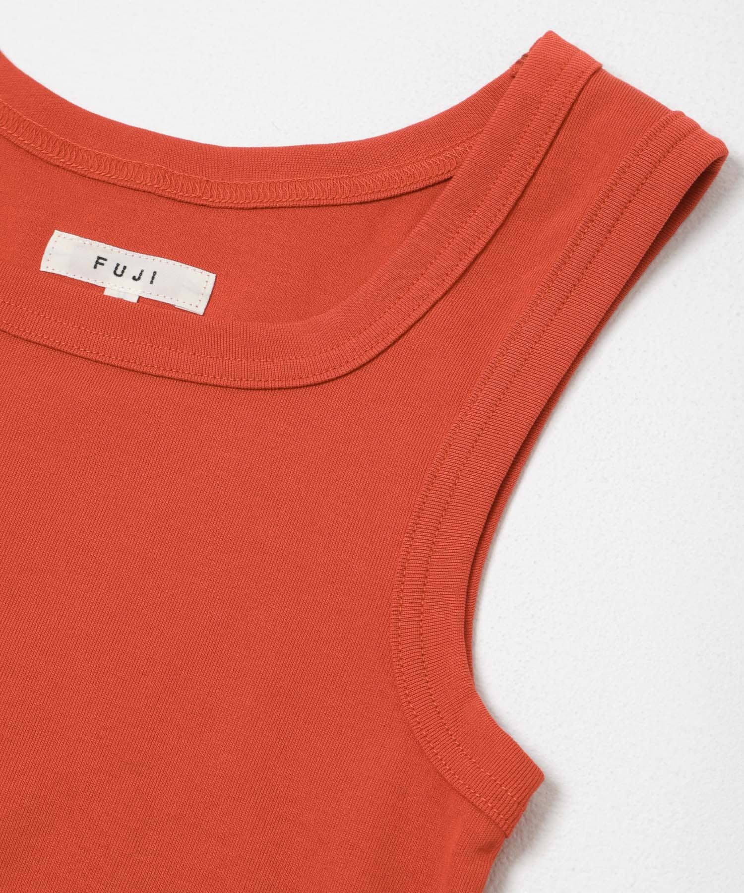 FUJI　COTTON SQUARE TANK TOP RED 2