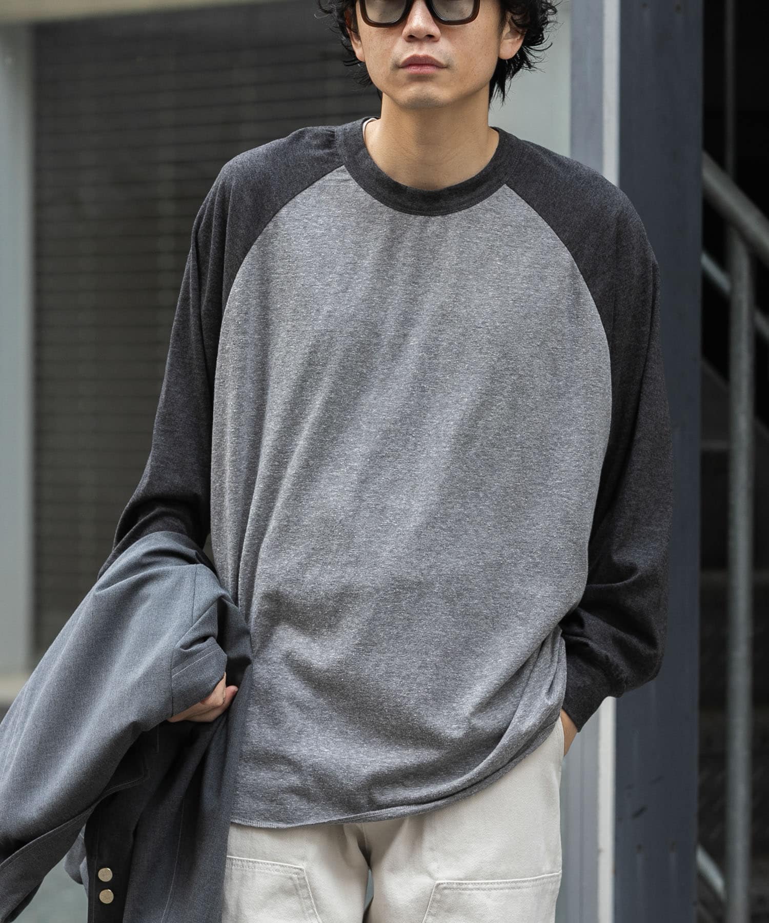 FORK&SPOON　ベースボールロングスリーブTシャツ