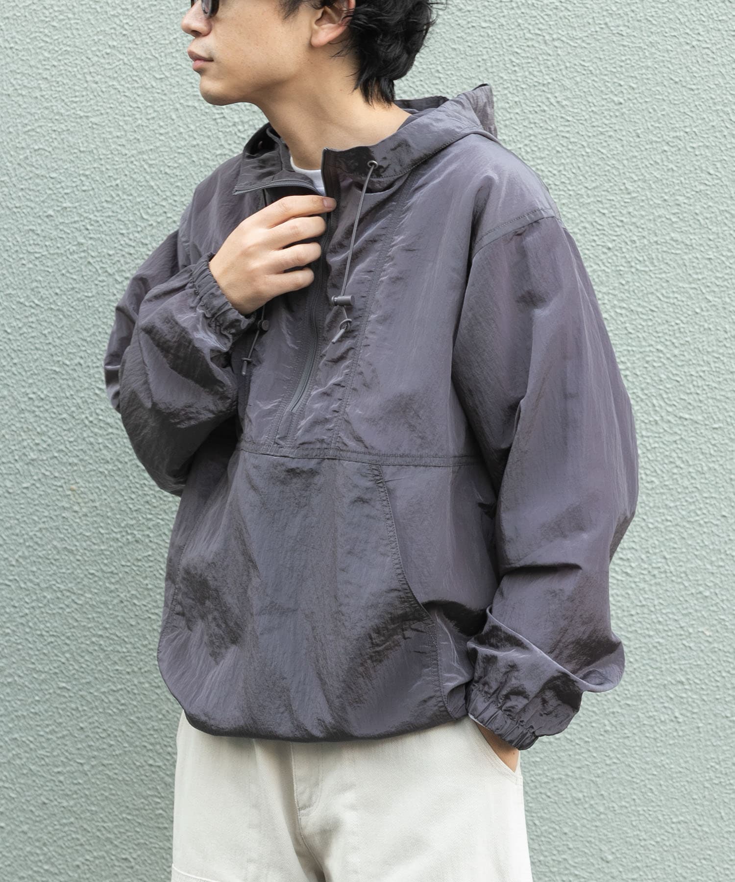 FORK&SPOON　シアーアノラックパーカー