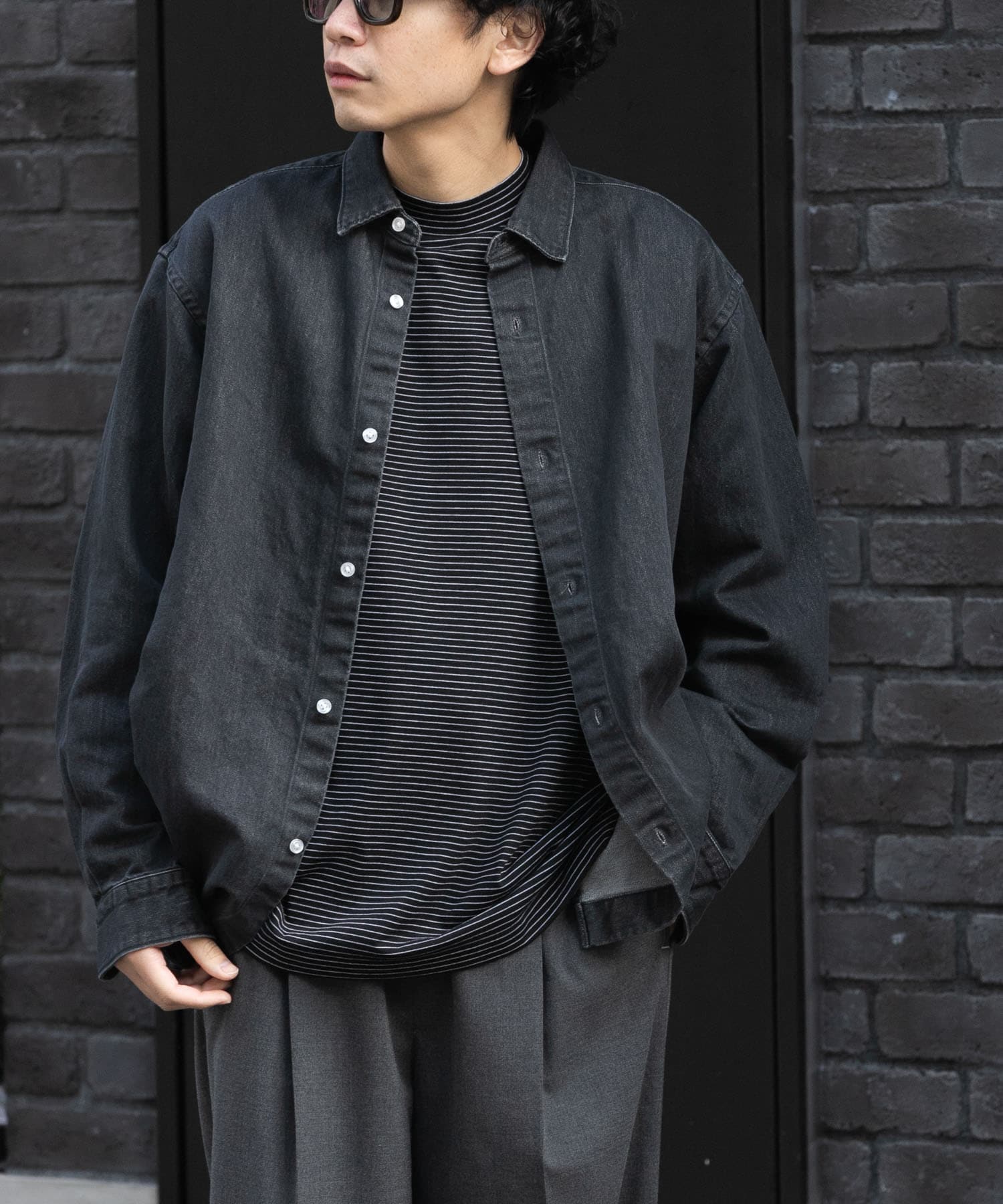 FORK&SPOON　ペーパーデニムシャツ