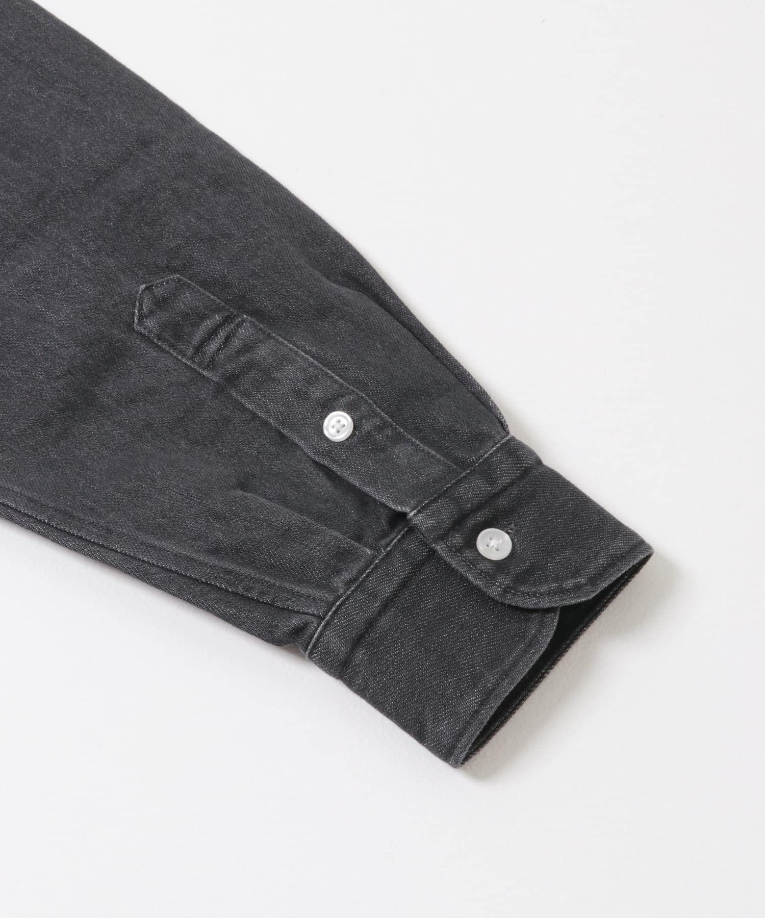 FORK&SPOON　ペーパーデニムシャツ BLACK 4