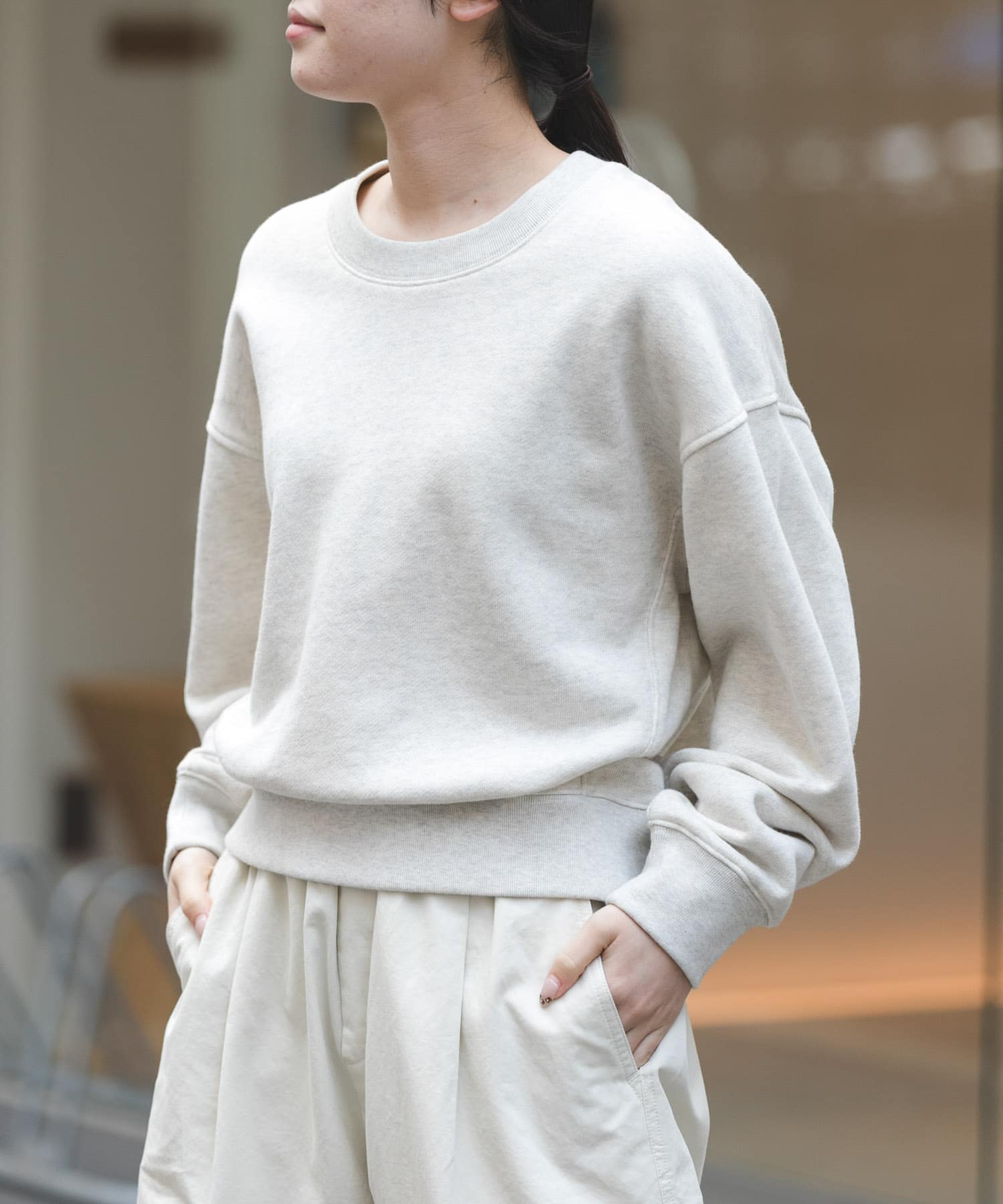 FORK&SPOON　コクーンスウェット