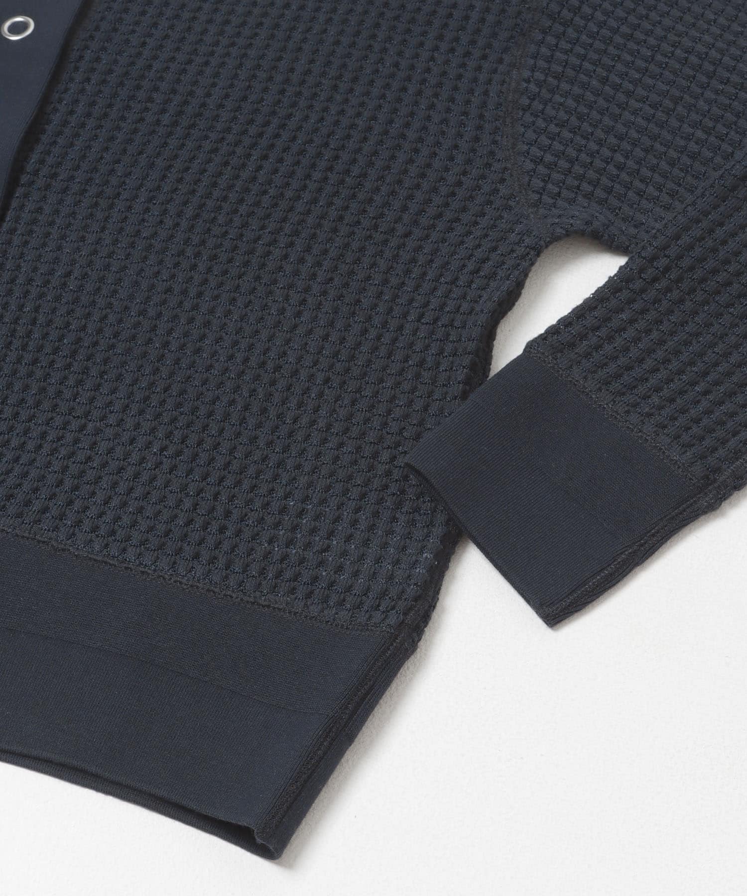 FORK&SPOON　ワッフルカーディガン NAVY 1